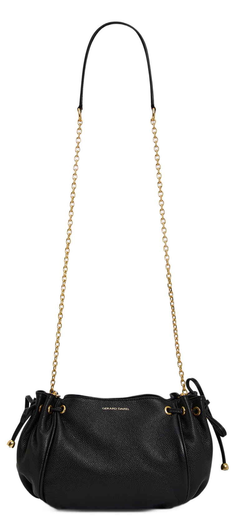Mini leather shoulder bag GERARD DAREL Black
