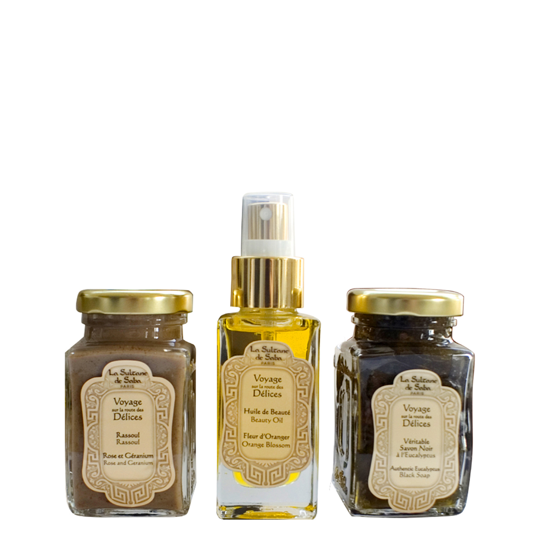 Reisset met Verzorgingsproducten op de Weg van Oranjebloesemgeneugten LA SULTANE DE SABA No color