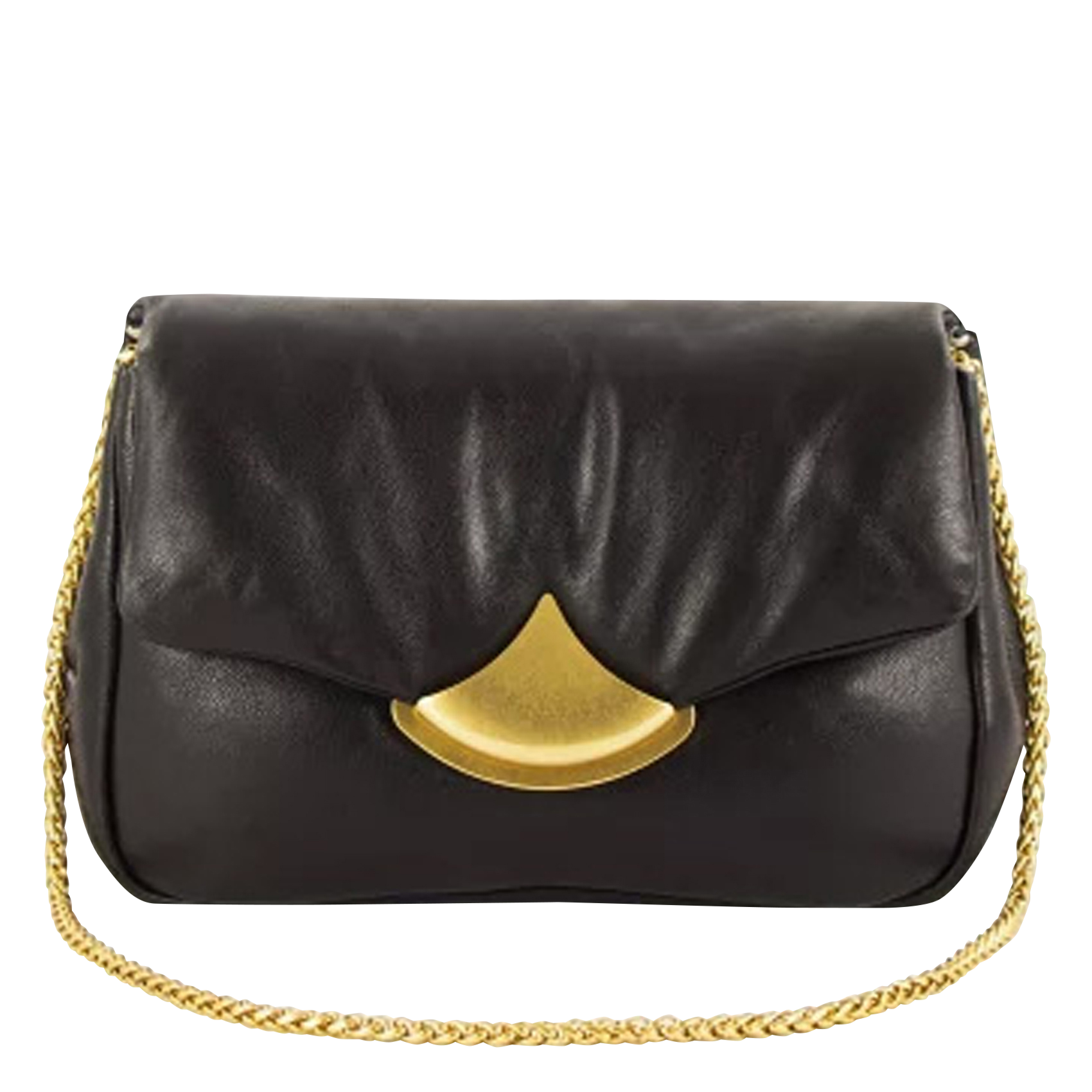 Sac bandoulière en cuir Noir