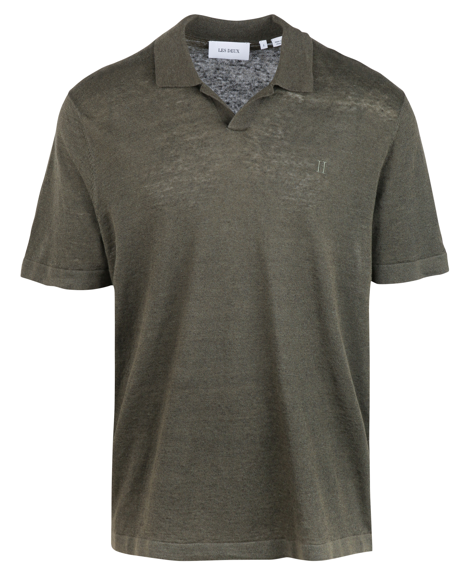 Polo - linnenblend LES DEUX Groen