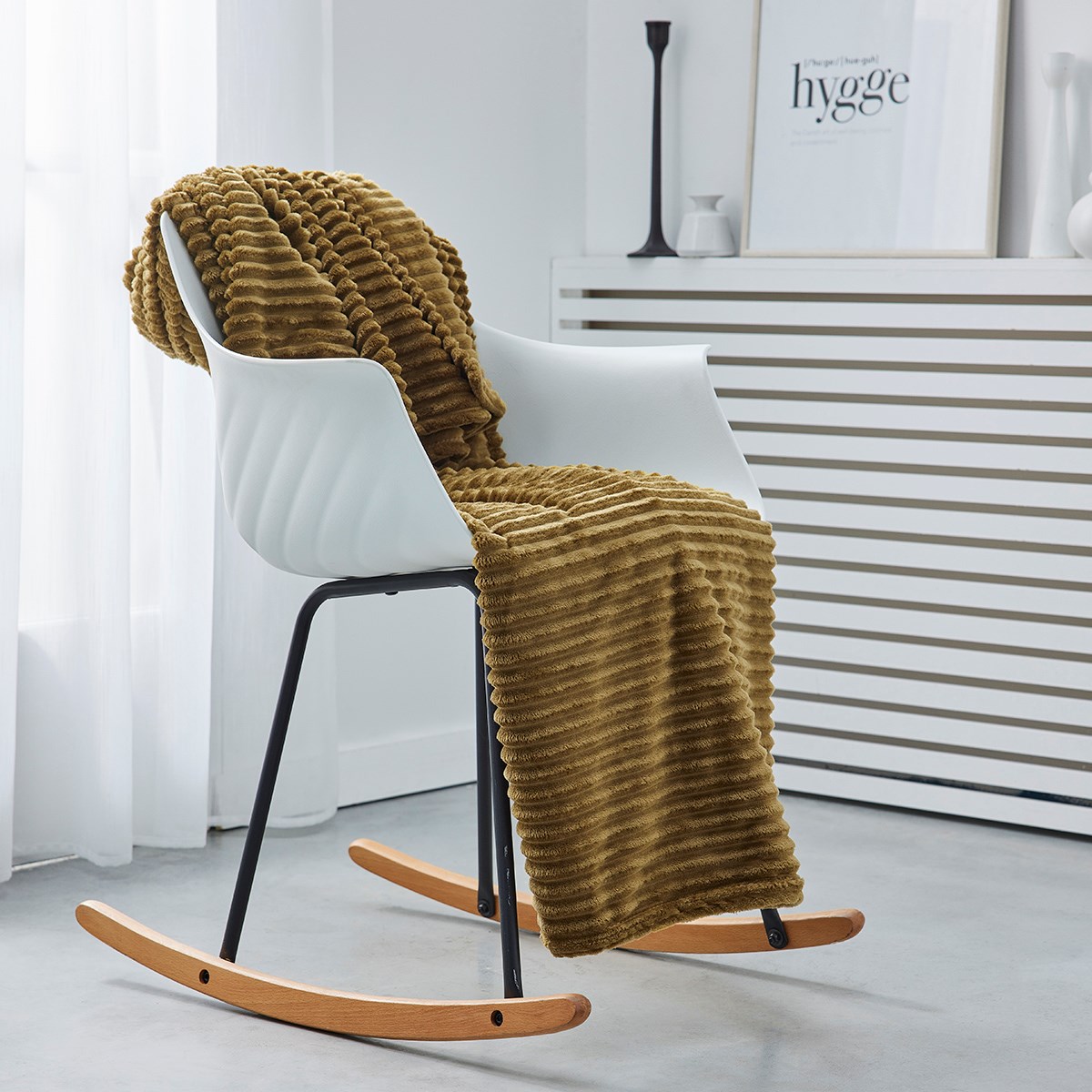 Plain ribbed throw TODAY LINGE DE MAISON Brown