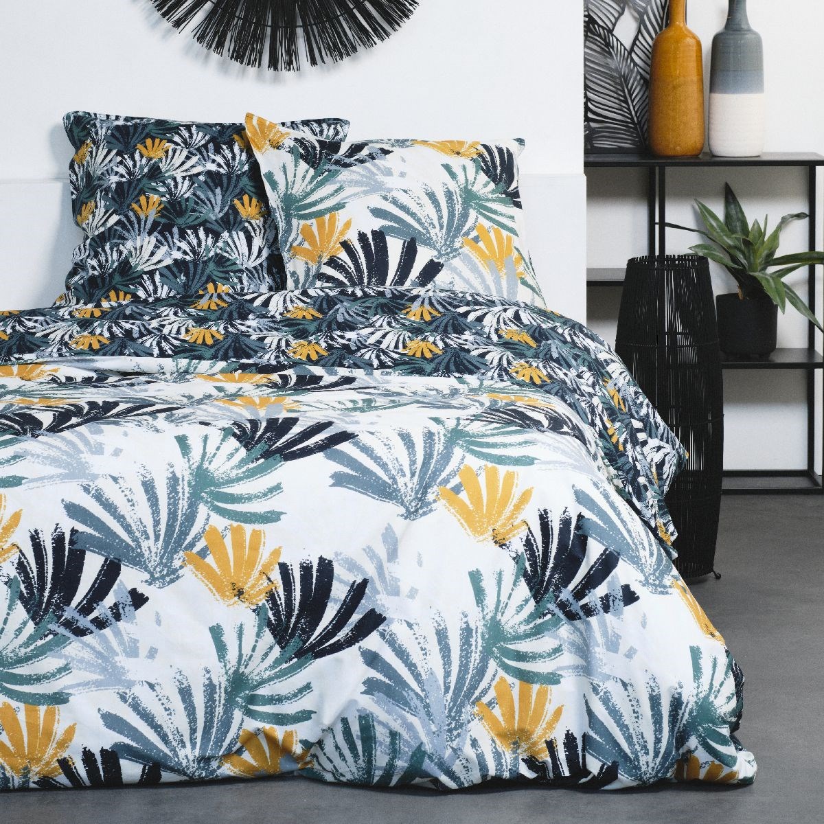 Cotton bedding set TODAY LINGE DE MAISON Blue