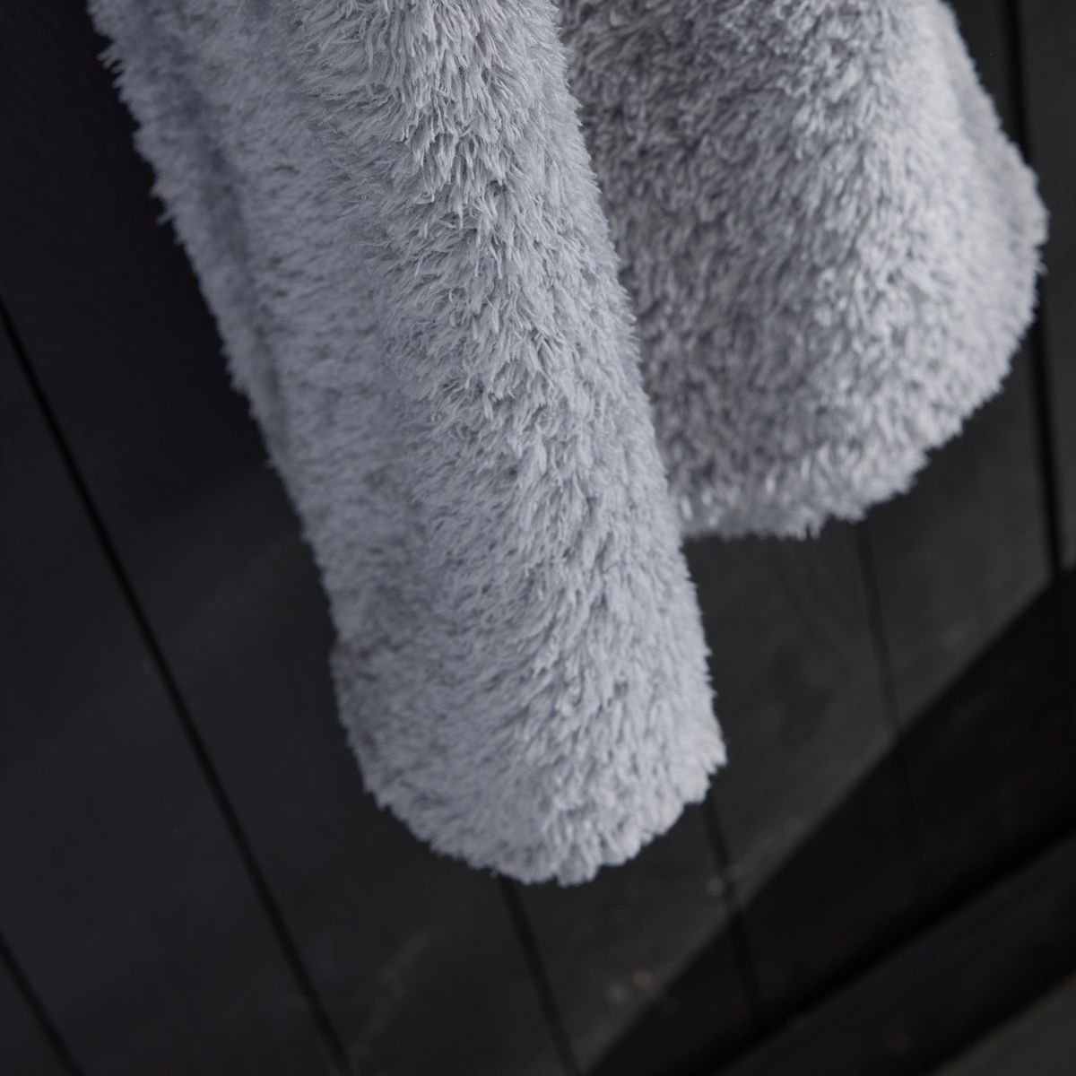 Plaid teddy TODAY LINGE DE MAISON Grey