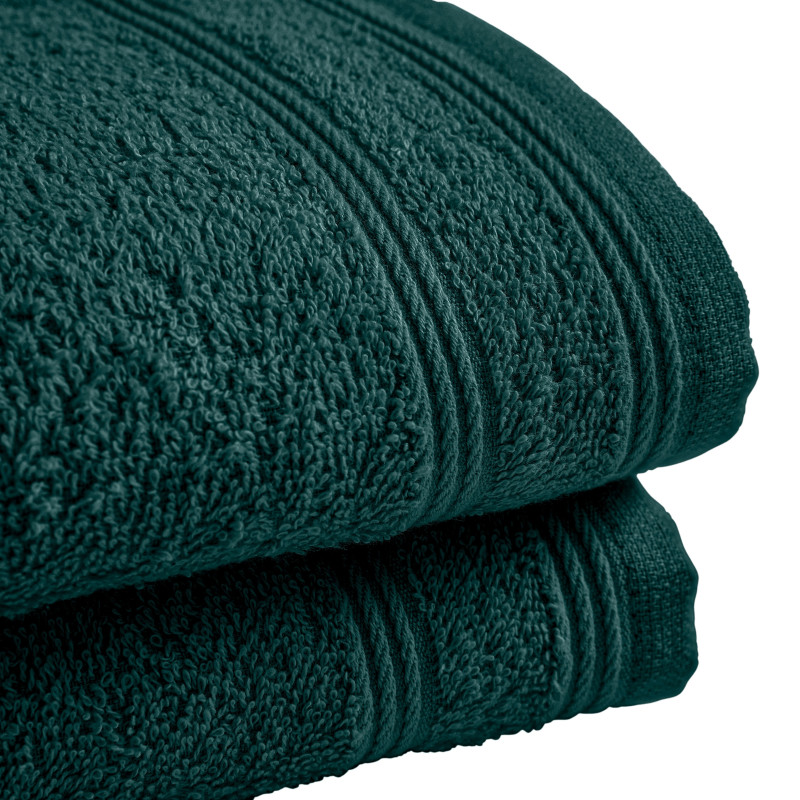 100% combed cotton hand towel COTON PUR Green