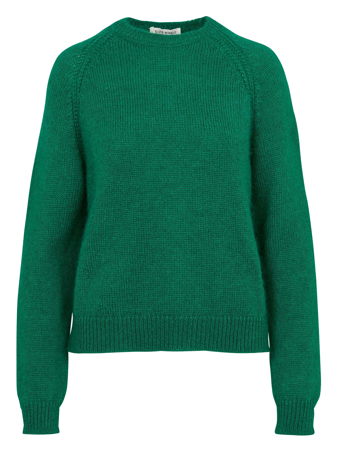 Rechte trui van gemengde mohair SUZIE WINKLE Groen