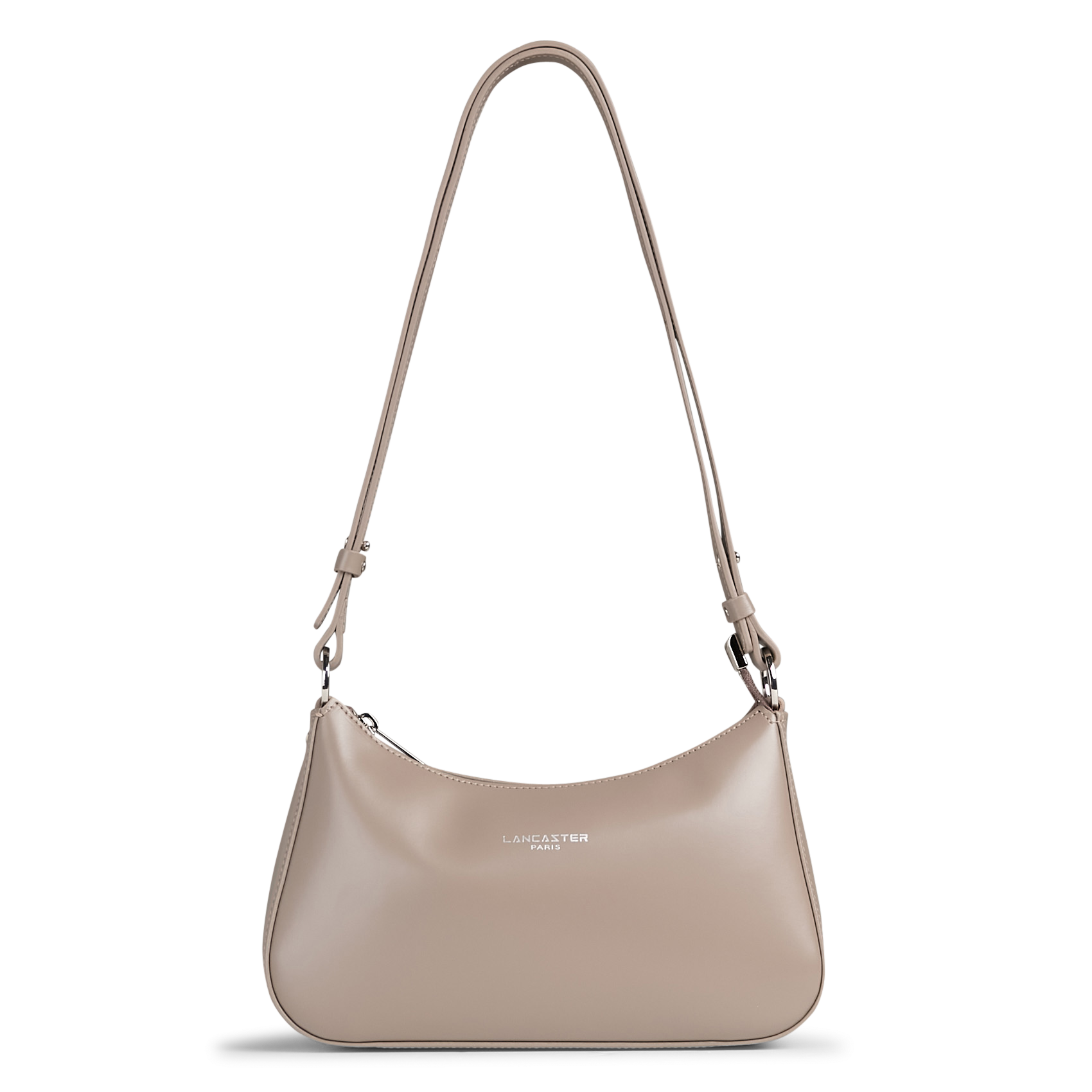 Smooth leather baguette bag LANCASTER PARIS