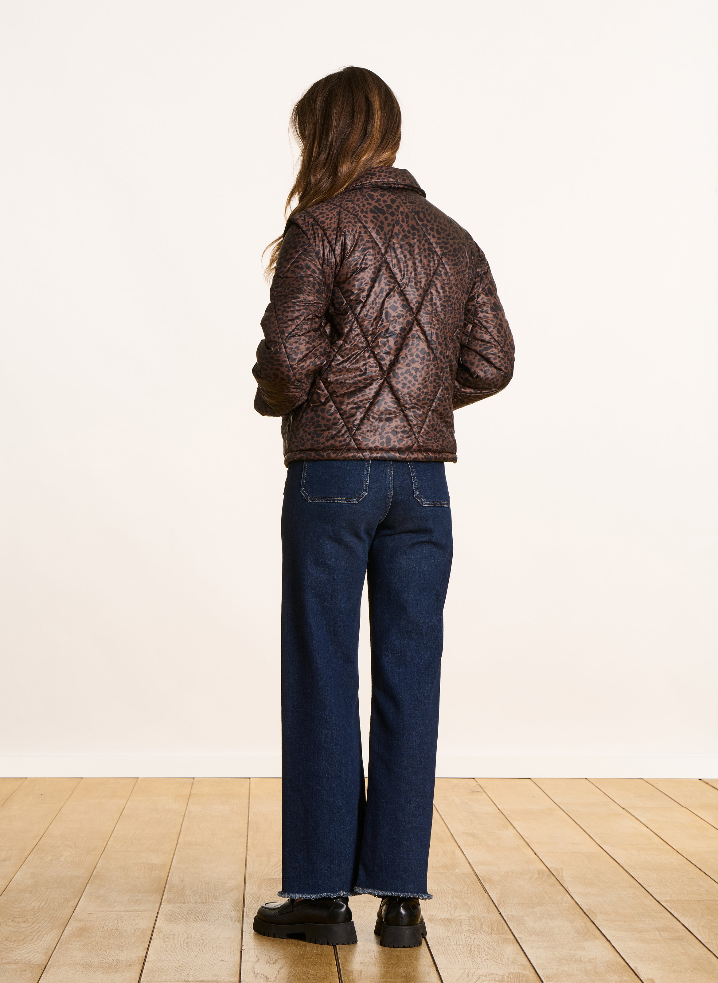 Veste col classique léopard  LA FEE MARABOUTEE Multicolore