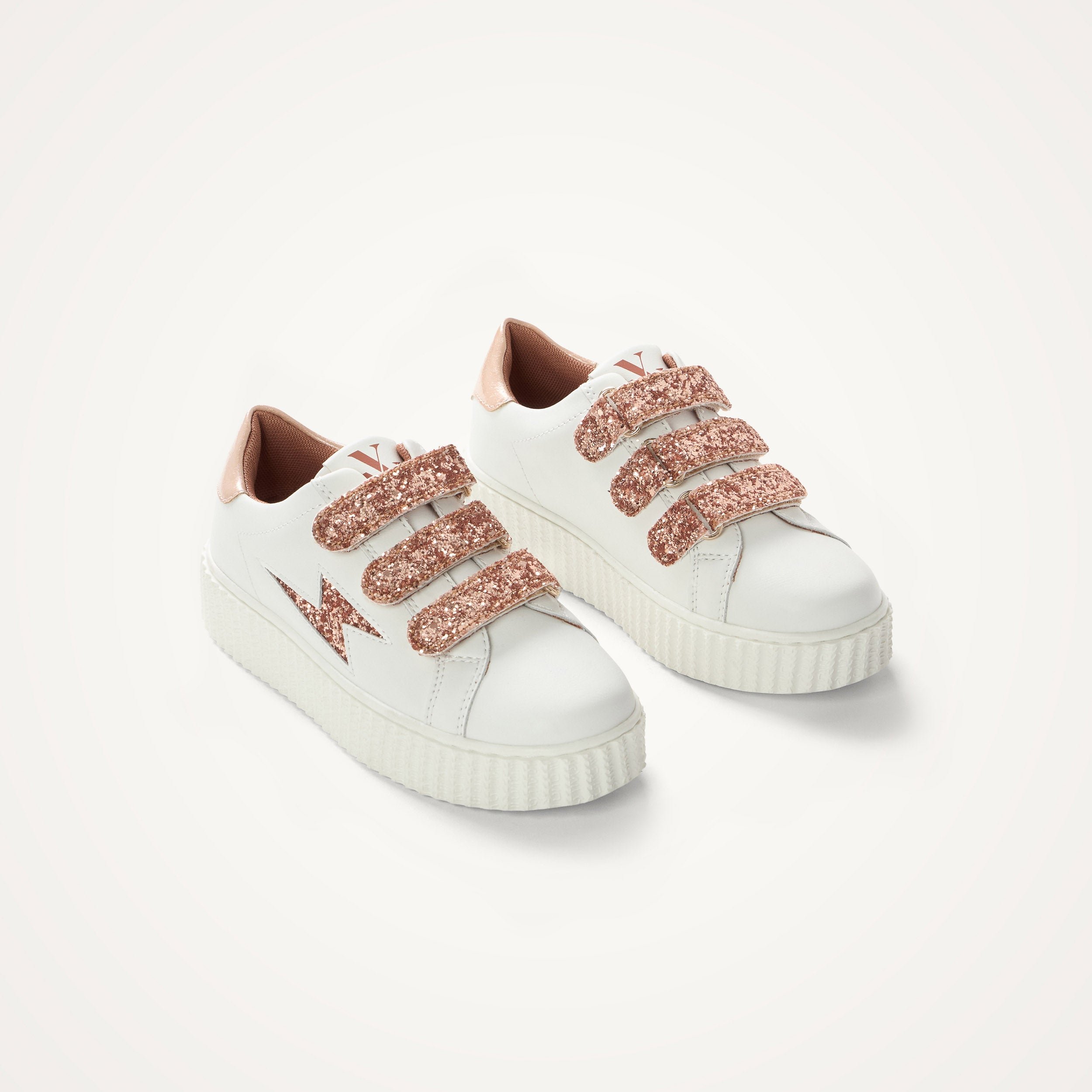 Sparkly low trainers VANESSA WU Pink