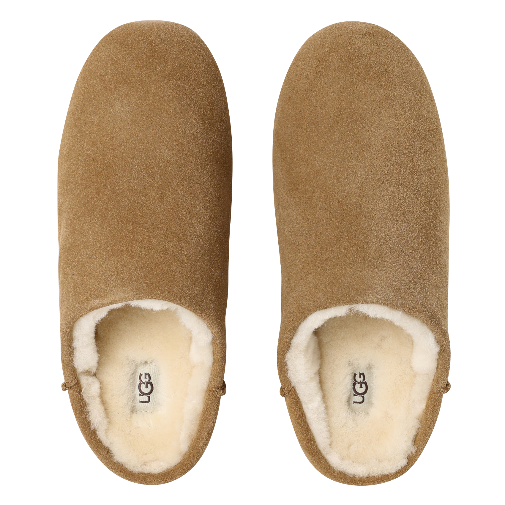 Chaussons en cuir velours UGG Marron