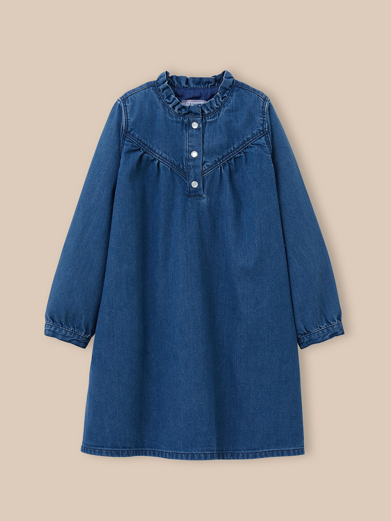 Denim dress CYRILLUS Blue