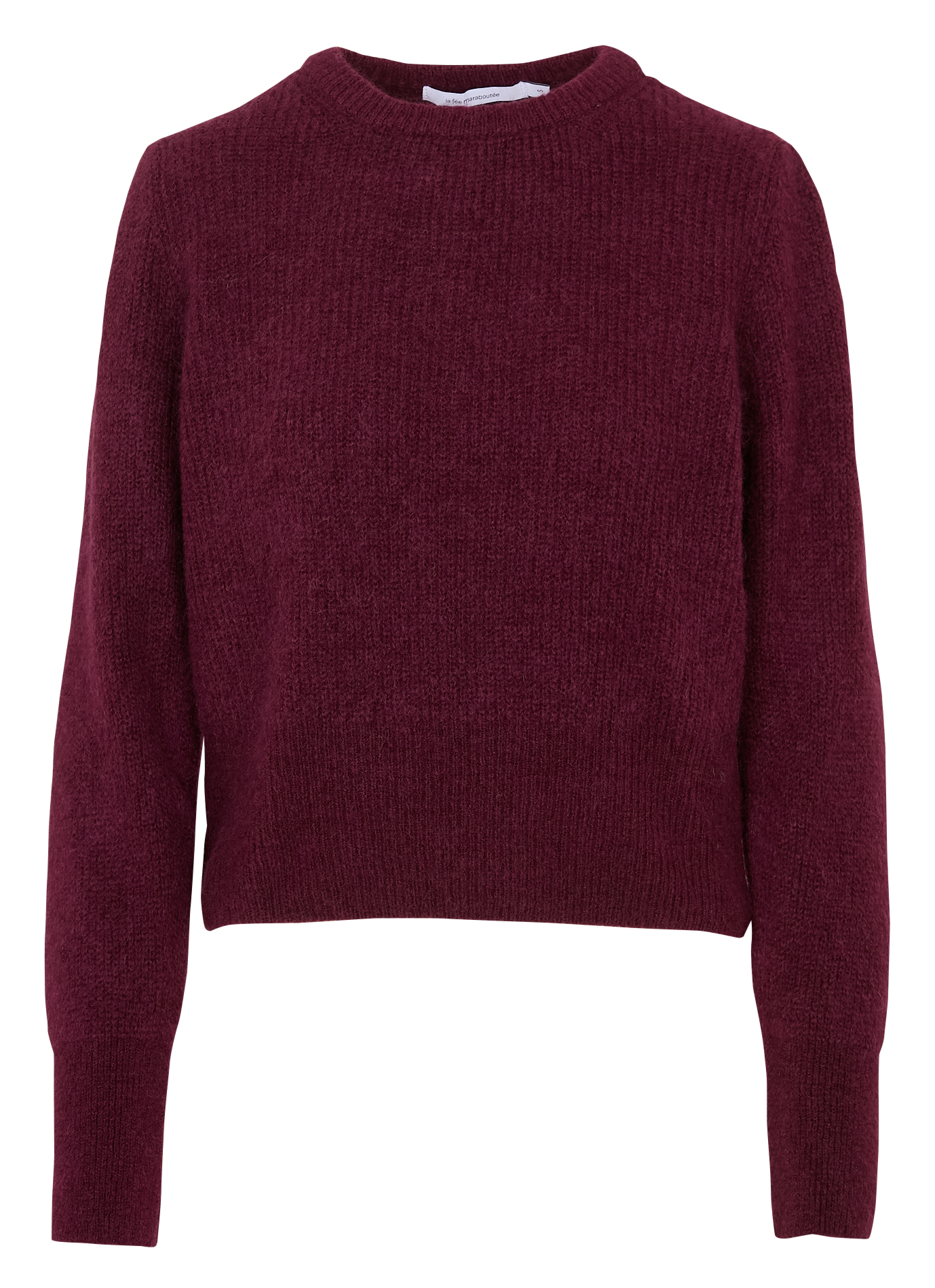 Gerade geschnittener Rundhalspullover aus Strick LA FEE MARABOUTEE Violett
