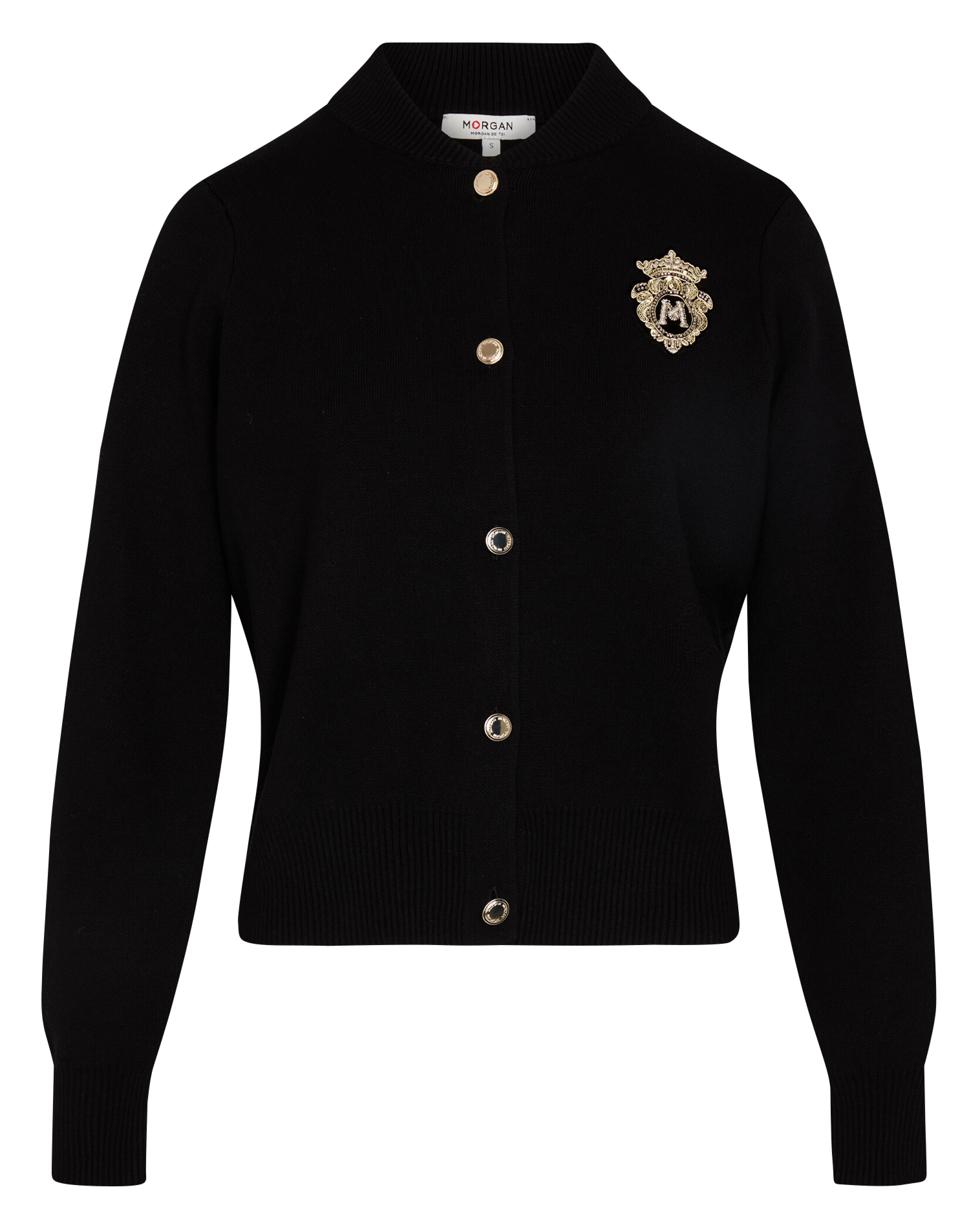 Teddy collar vest MORGAN Black