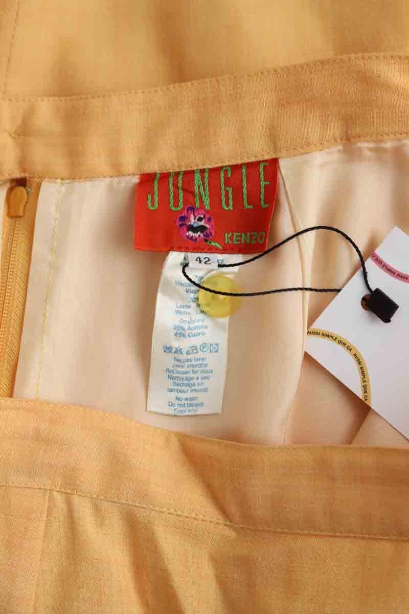 Mini skirt KENZO - SECONDE MAIN Orange