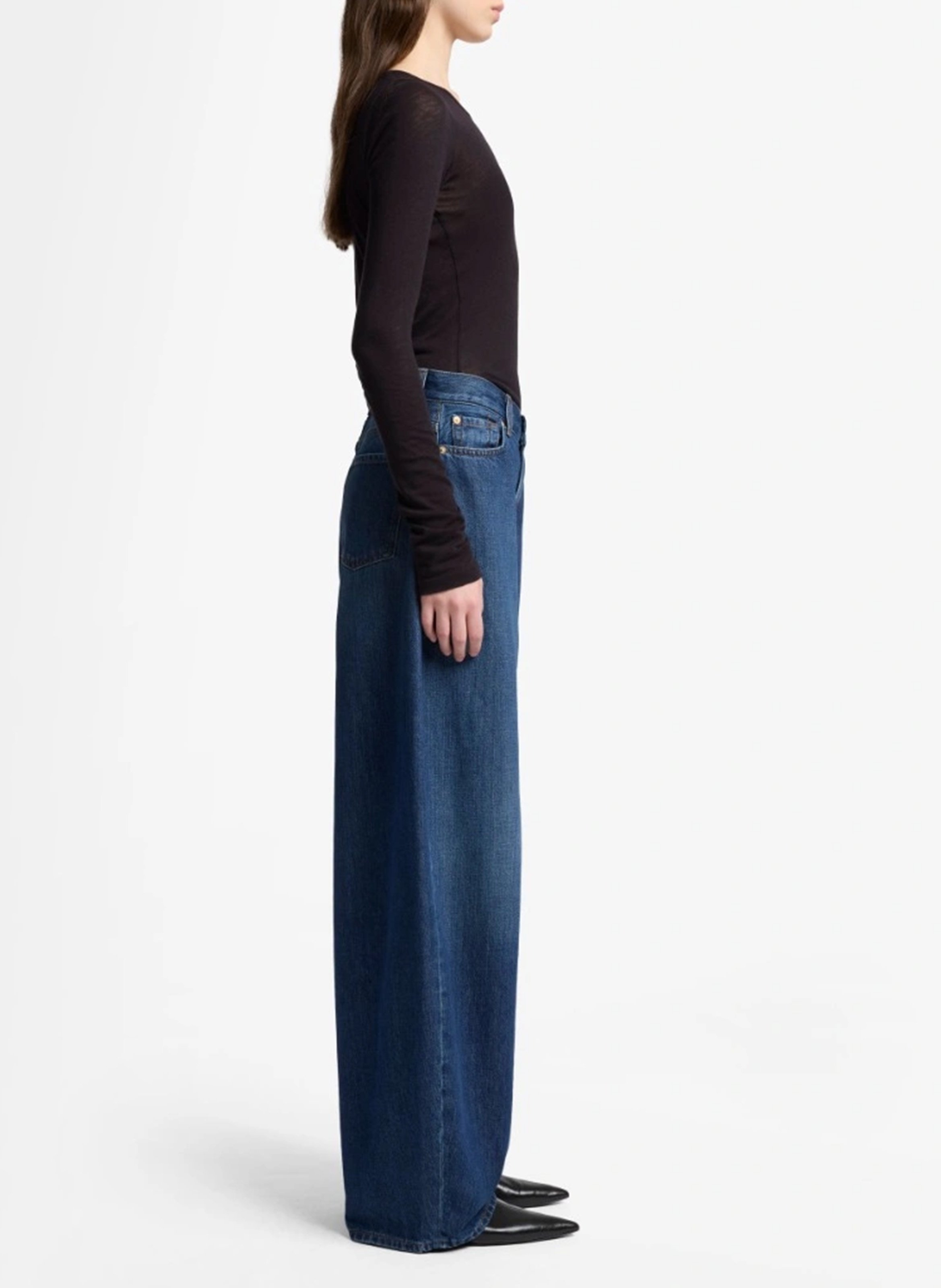 Jean balloon 7 FOR ALL MANKIND Zwart