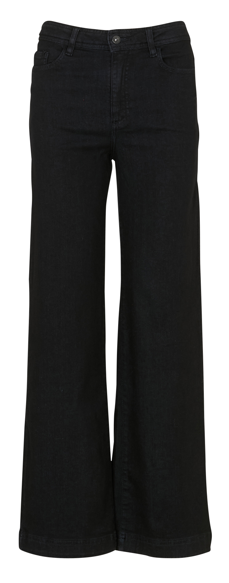 Jean large uni en coton bio LA FEE MARABOUTEE Noir