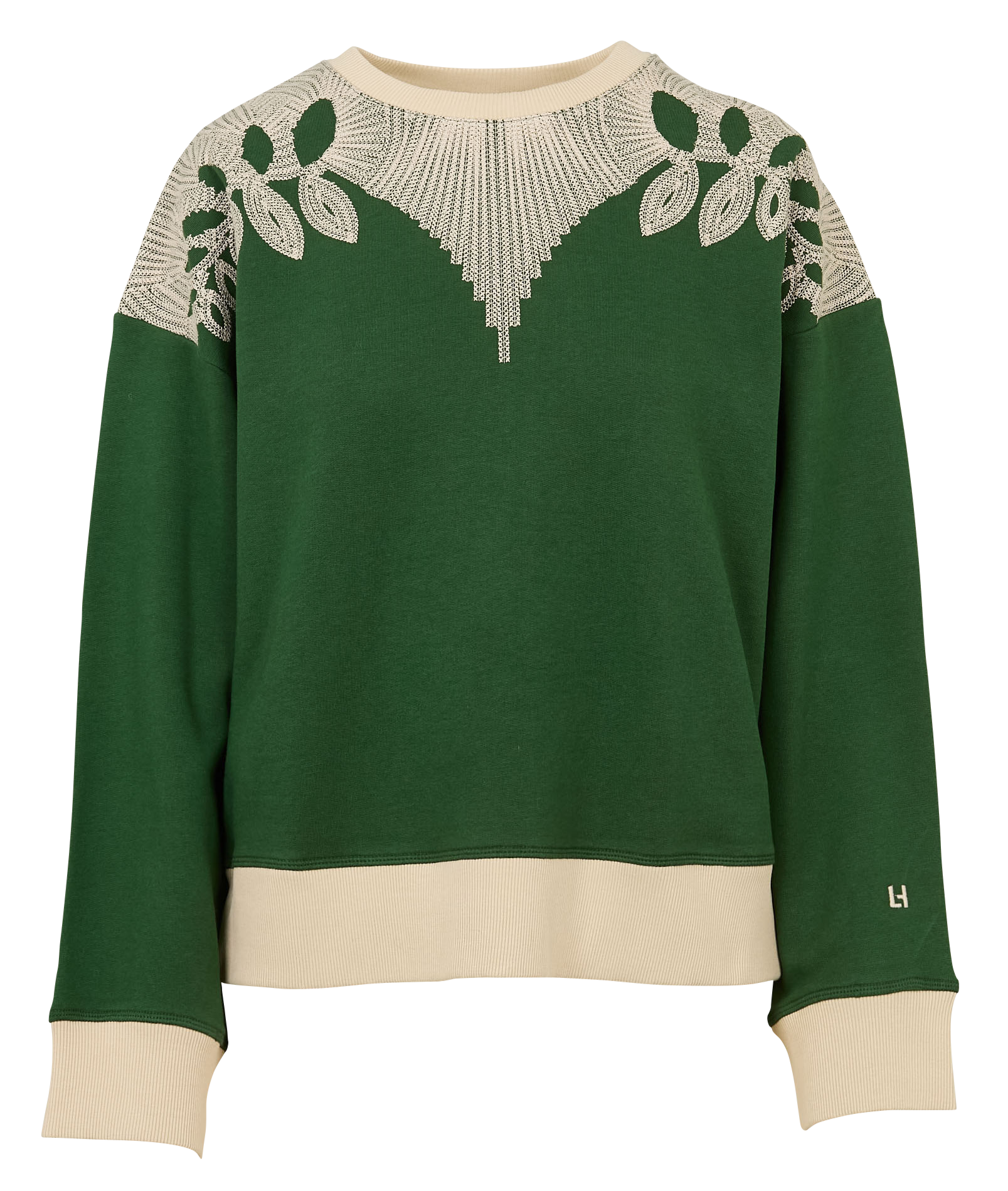 Effen sweater LEON & HARPER Groen