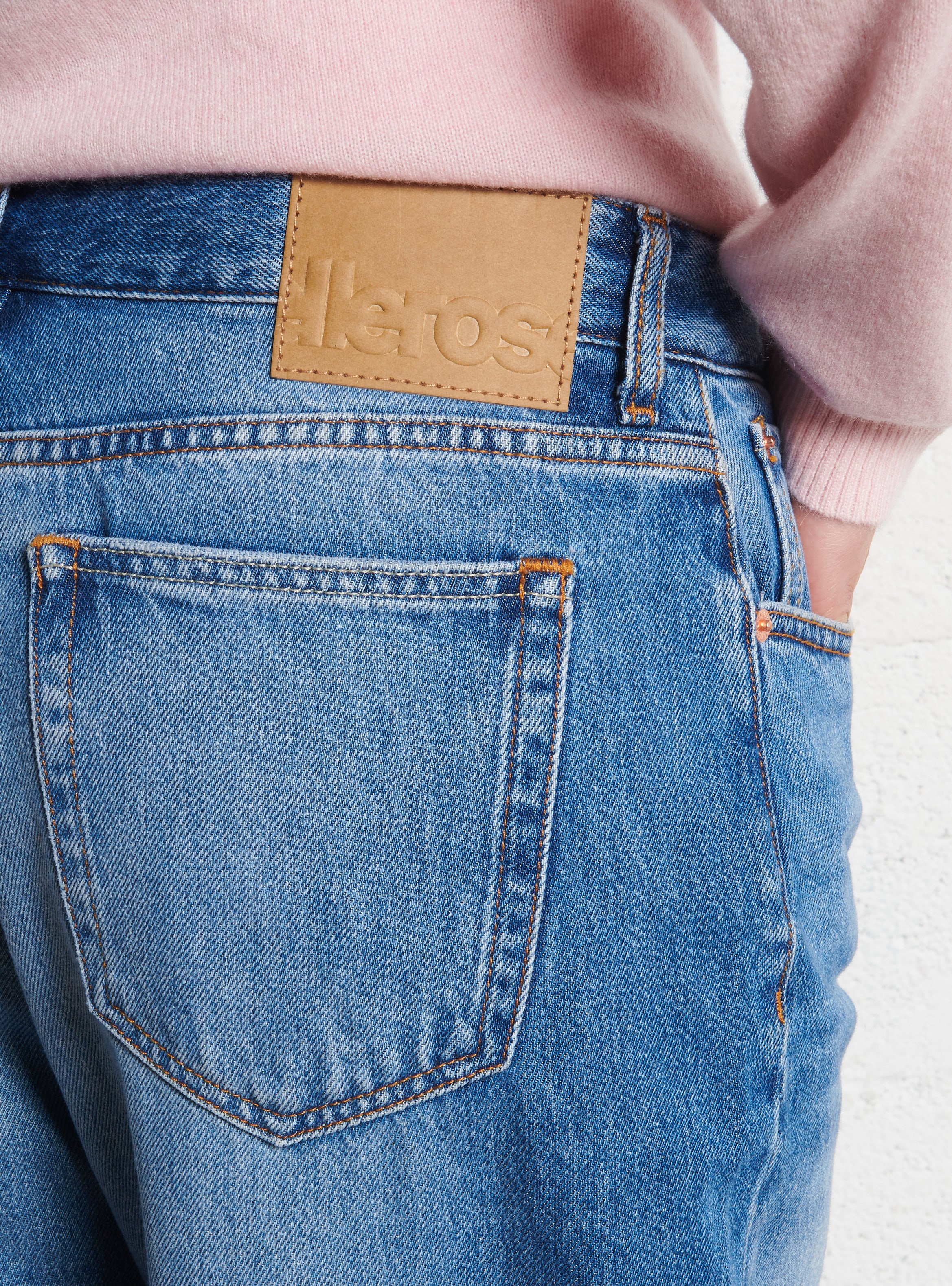 Jean large en coton mélangé BELLEROSE Bleu