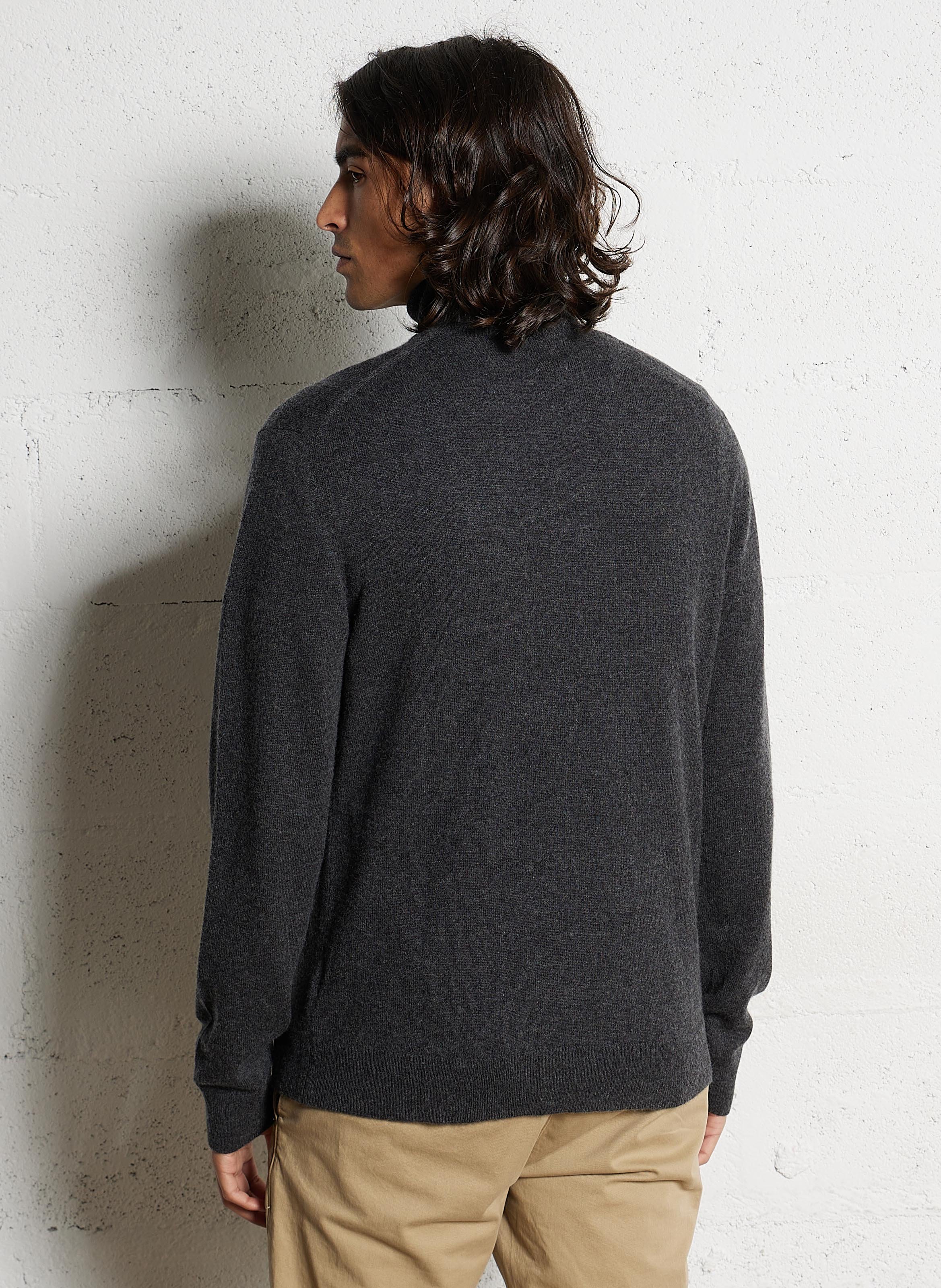 Cashmere straight-cut turtleneck sweater AU PRINTEMPS PARIS Grey