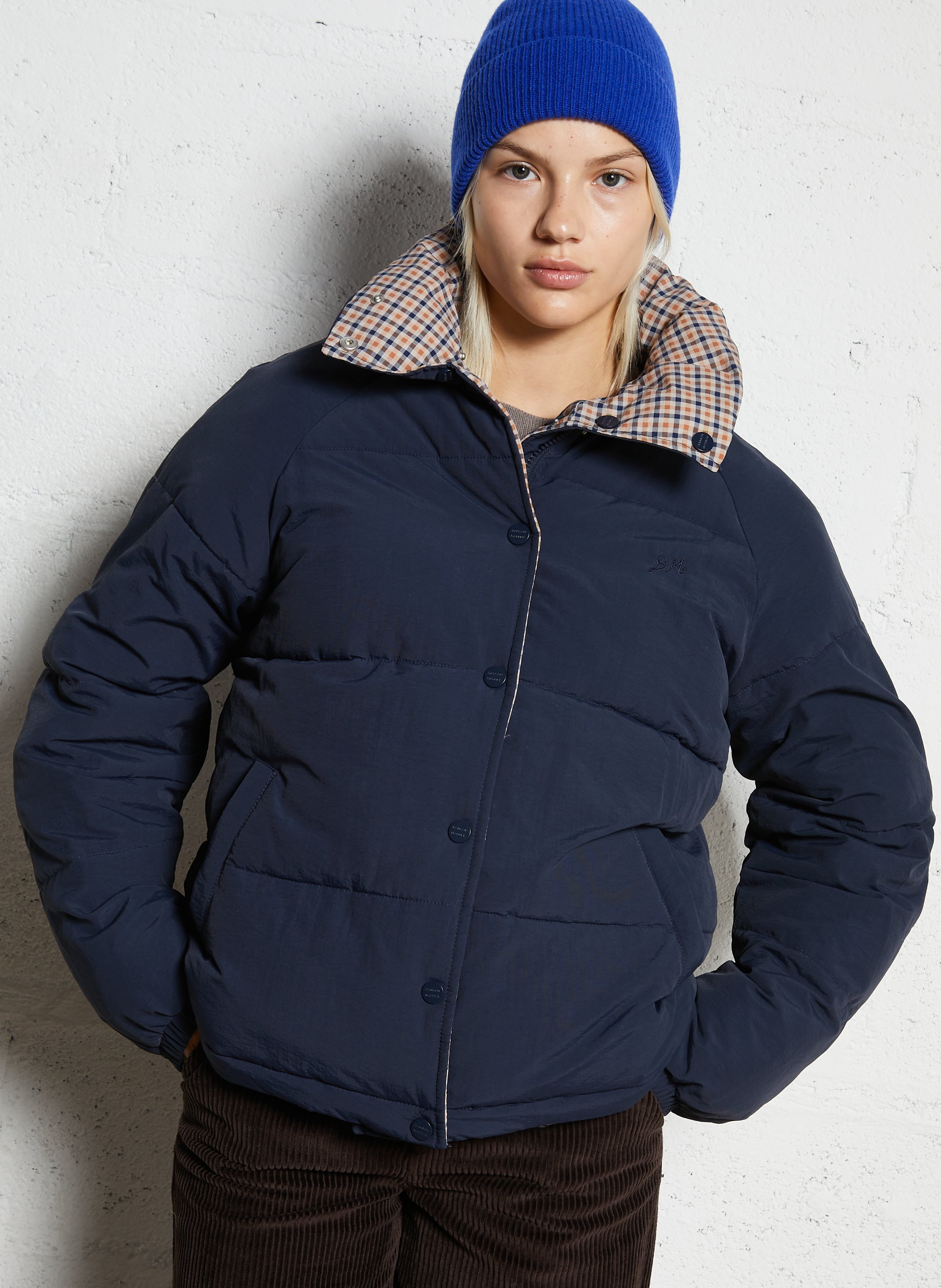 Oversized padded jacket with high neck DAMSON MADDER Blue