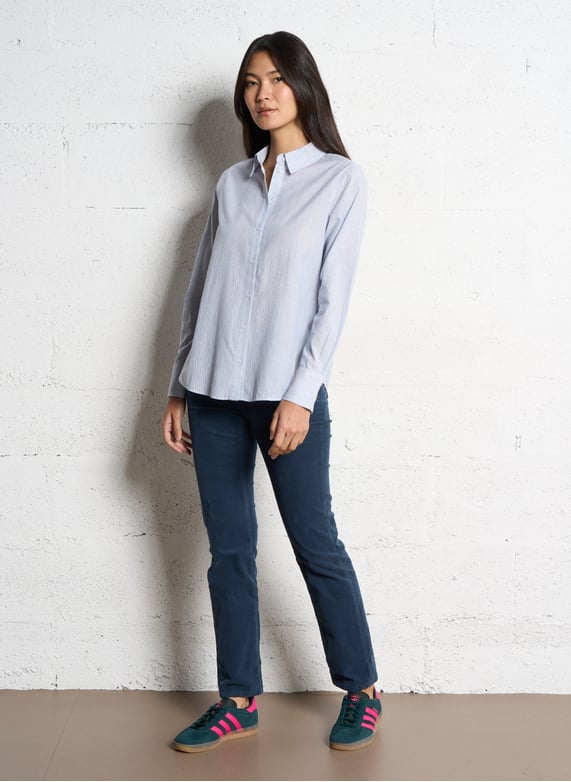 Baskets basses en cuir velours - Look 3