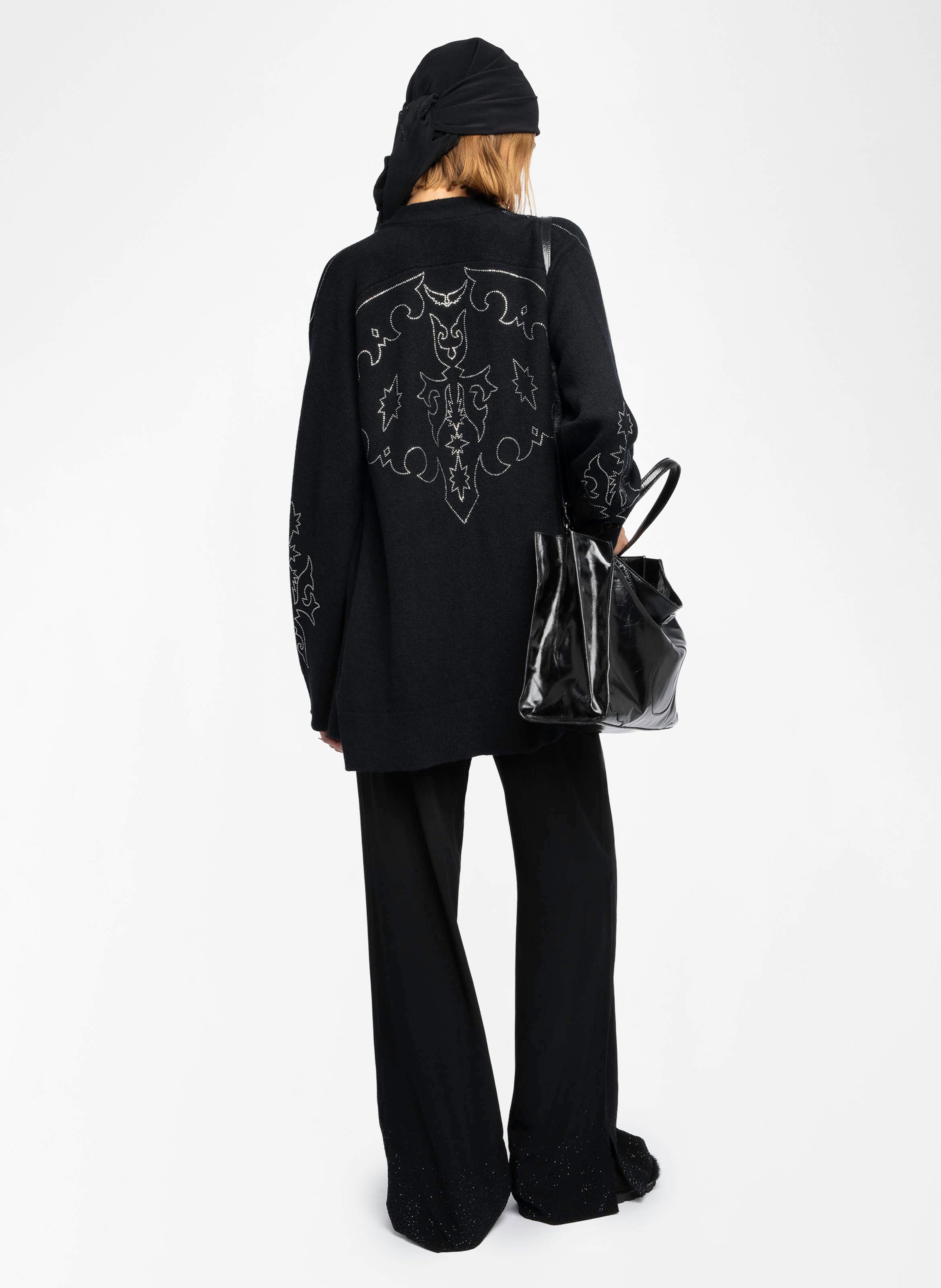 Kaschmir-Strickjacke mit V-Ausschnitt ZADIG&VOLTAIRE Schwarz