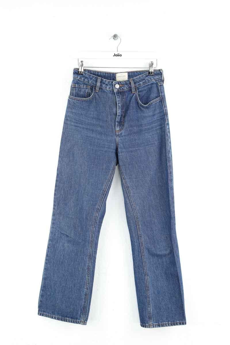 - Straight-leg jeans
- 5 pockets
- Straight cut
- Faded effect SEZANE - Seconde main Blue