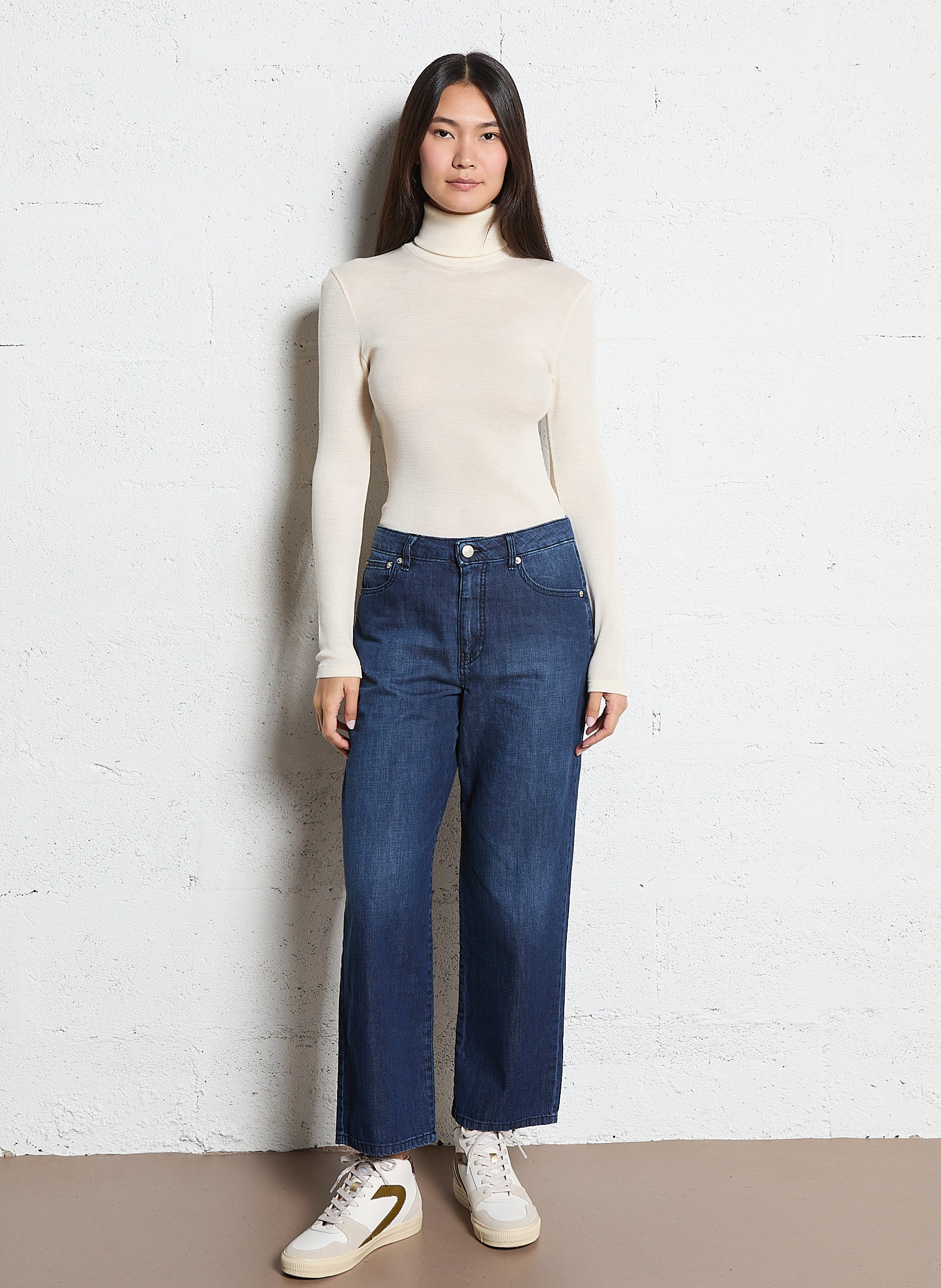 Baskets montantes en cuir 0'105 Prune