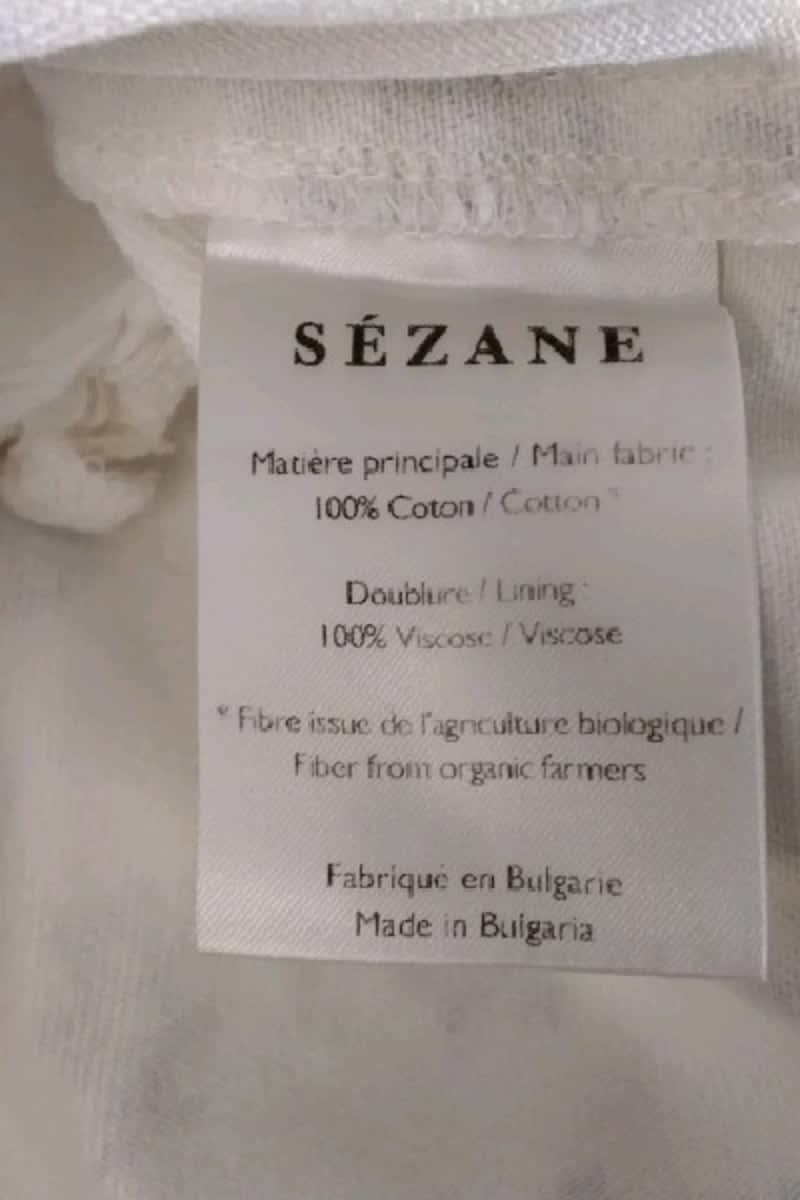 Mini skirt SEZANE - Seconde main White