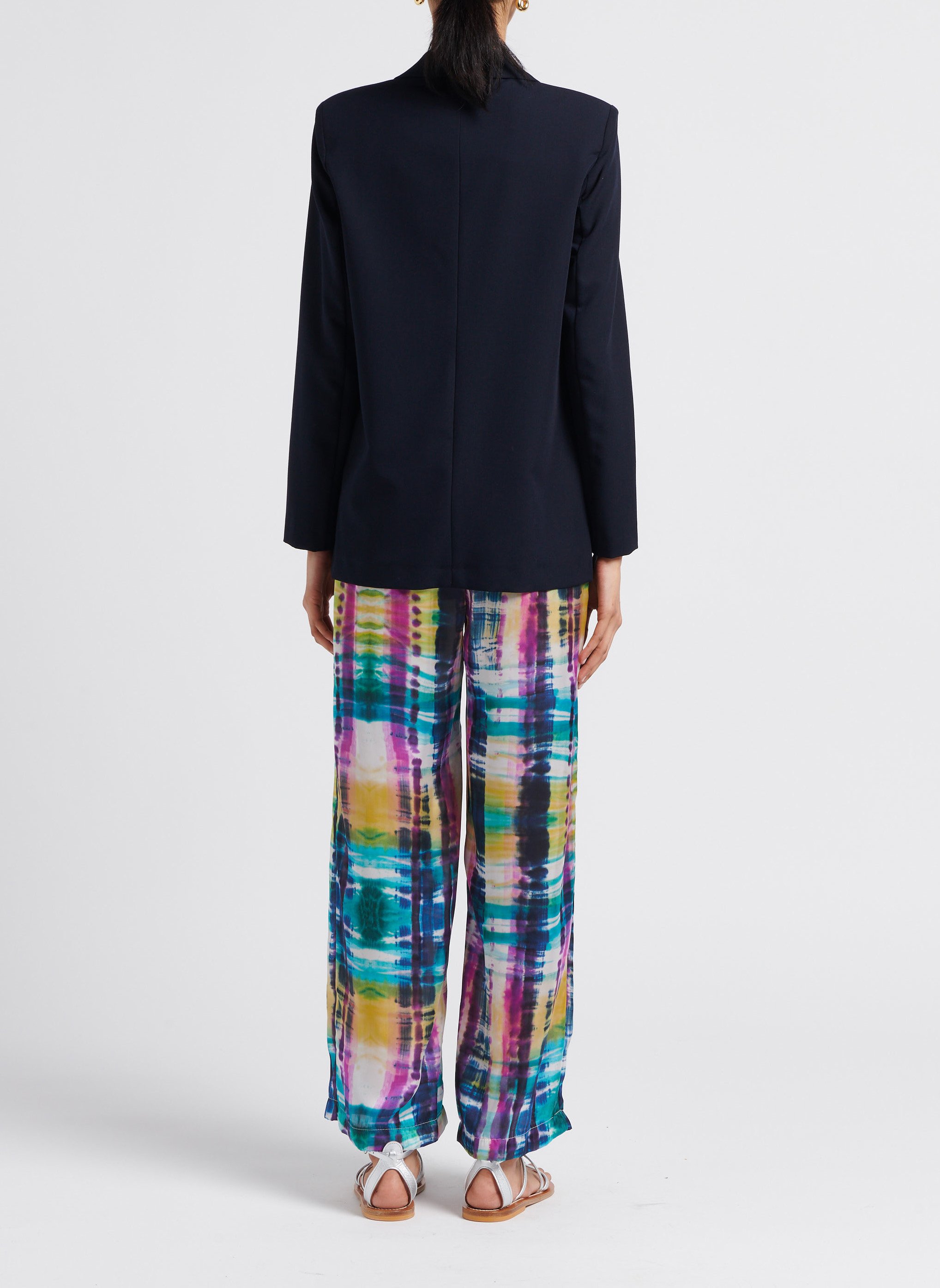 Fluid printed straight-leg pants IMPERIAL Beige