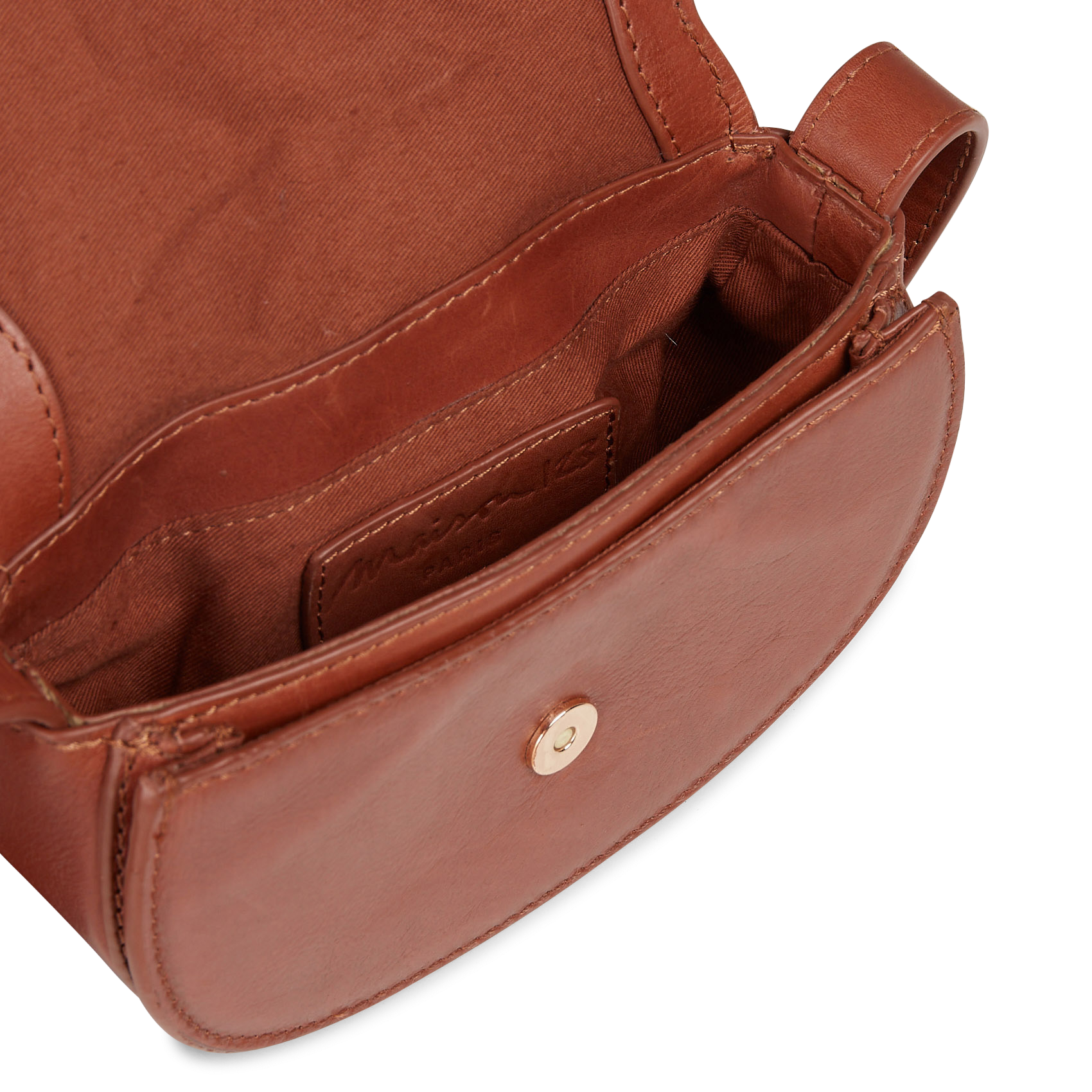 Sac bandoulière en cuir MAISON 123 Beige