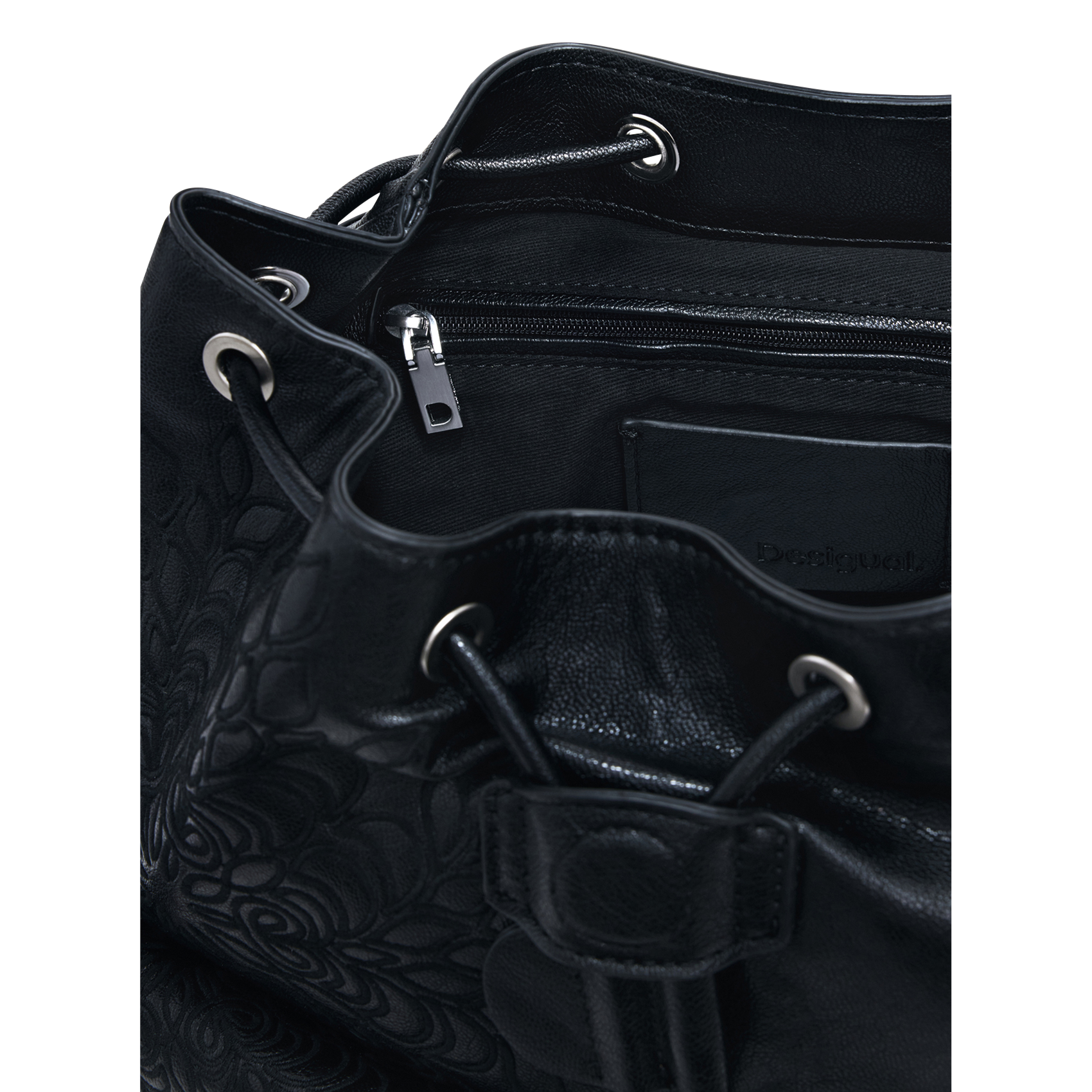 Rucksack mit Blumenmuster DESIGUAL Schwarz