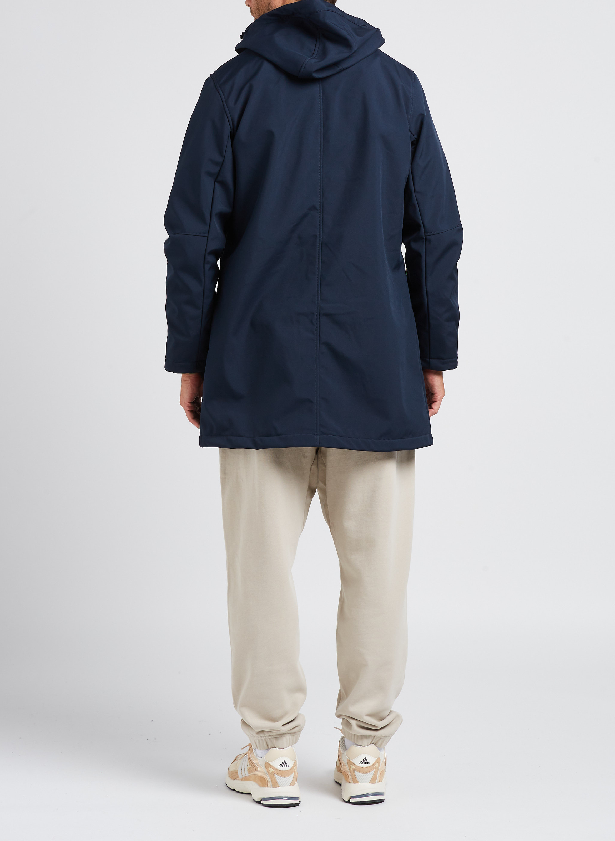 Lang, waterafstotend jack met capuchon SCHOTT Blauw