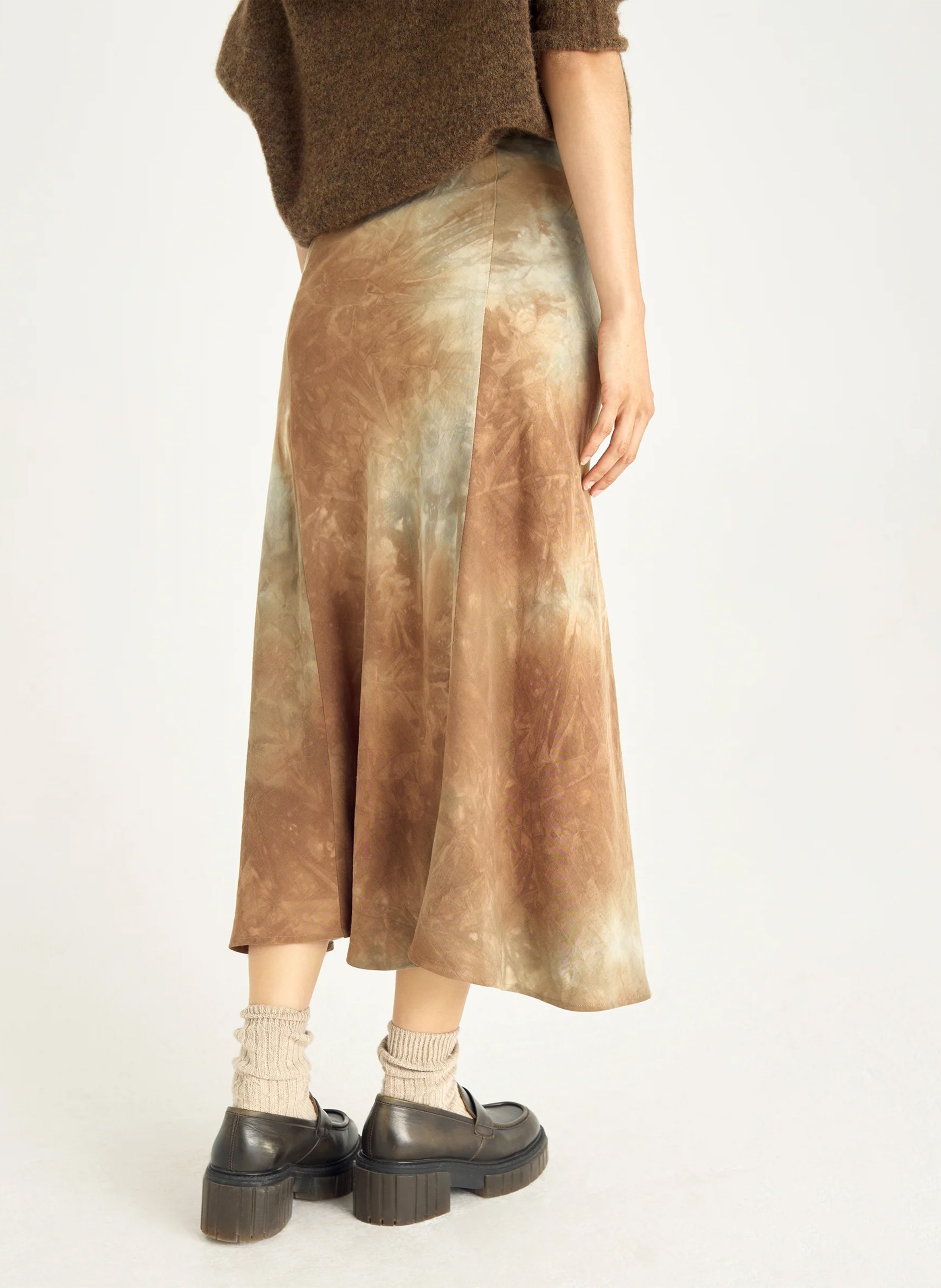 Anel - Bedruckter Midirock ACOTE Schwarz