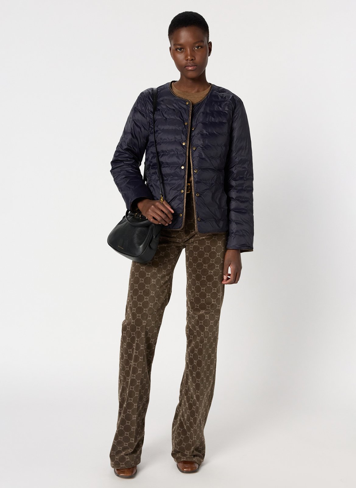 Blouson droit matelassé GERARD DAREL Marron