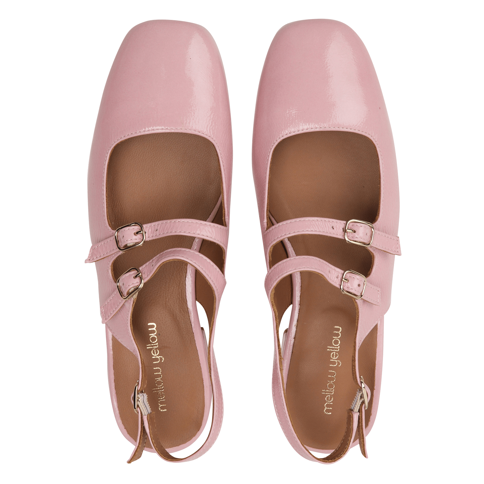 Babies en cuir vernis MELLOW YELLOW Rose