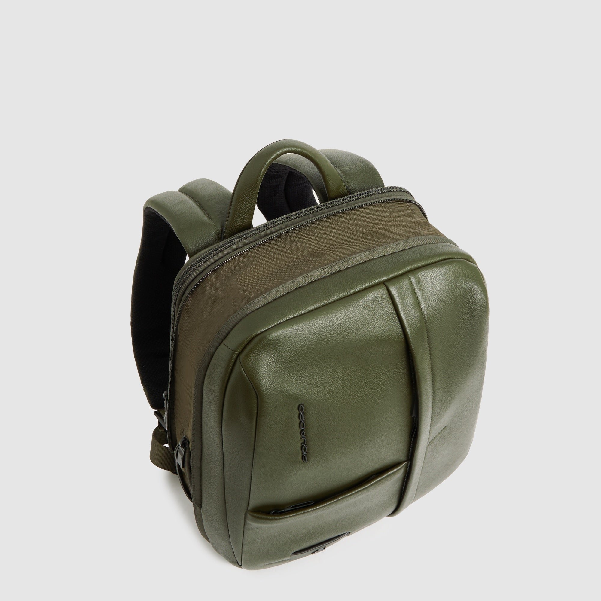 Expandable 14" laptop backpack PIQUADRO Green