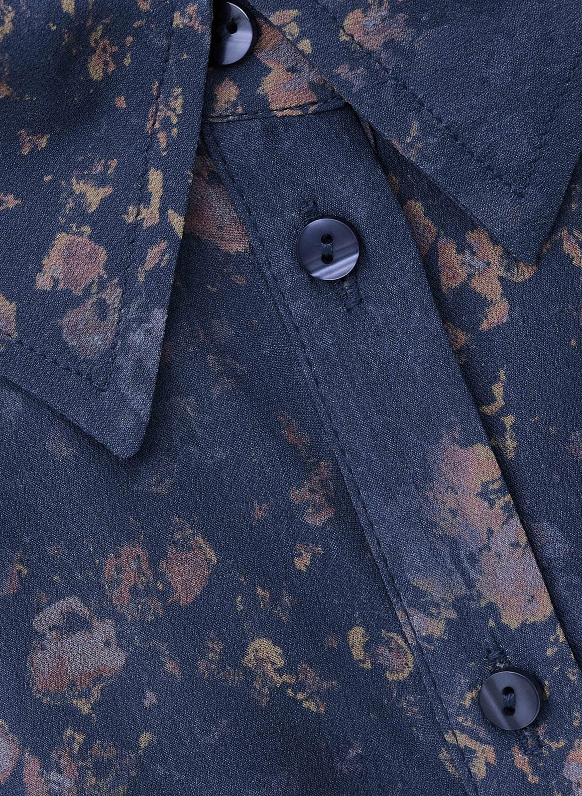 Loose-fit printed midi dress BA&SH Blue