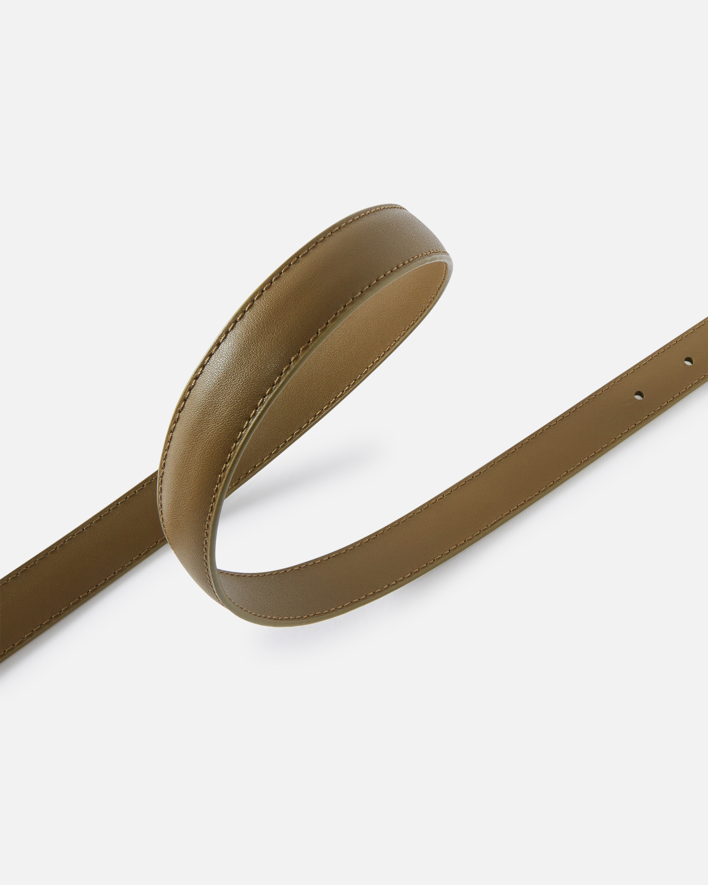 Fine Love Birds leather belt 2cm PINKO Green