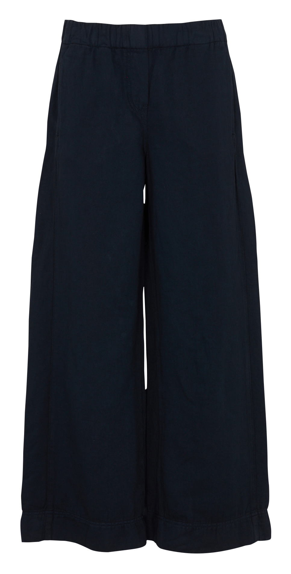 Wide-leg linen-blend pants TINSELS Black
