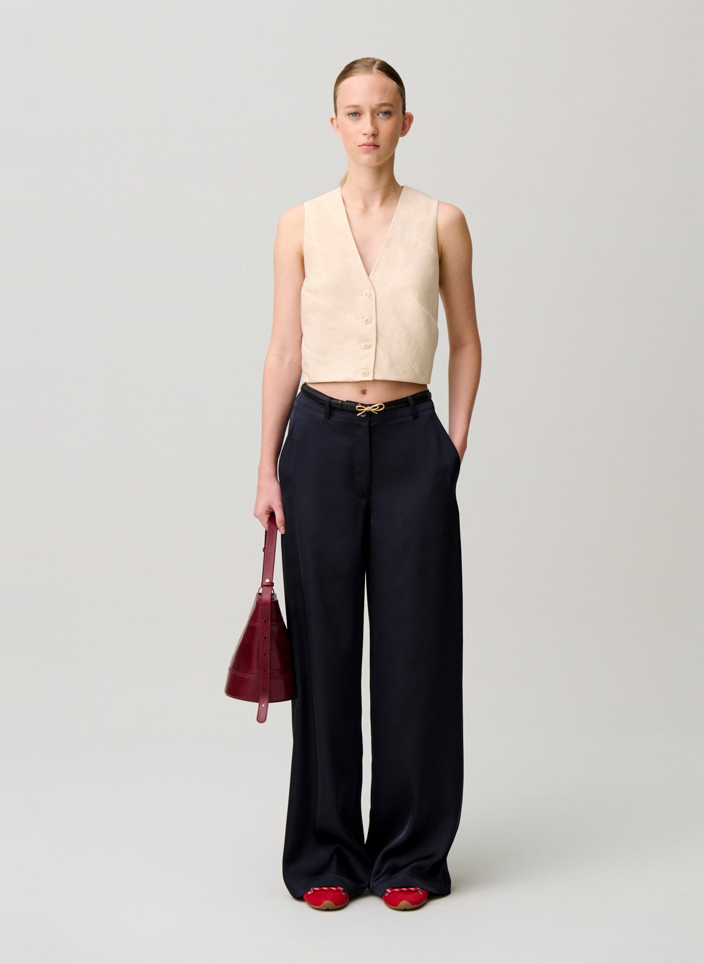 Pantalon large  CLAUDIE PIERLOT Bleu