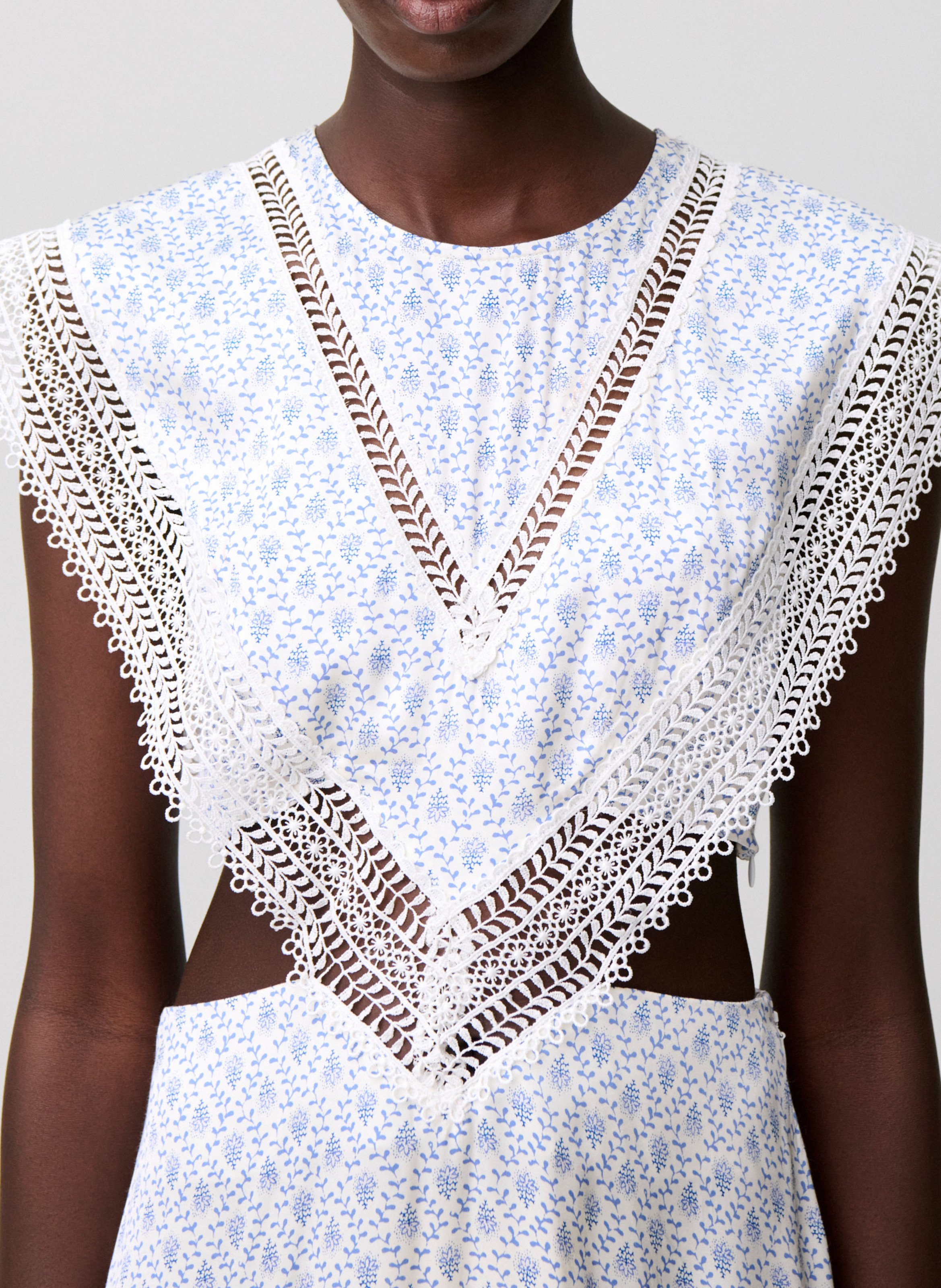 Robe midi à imprimé fleuri CLAUDIE PIERLOT Multicolore