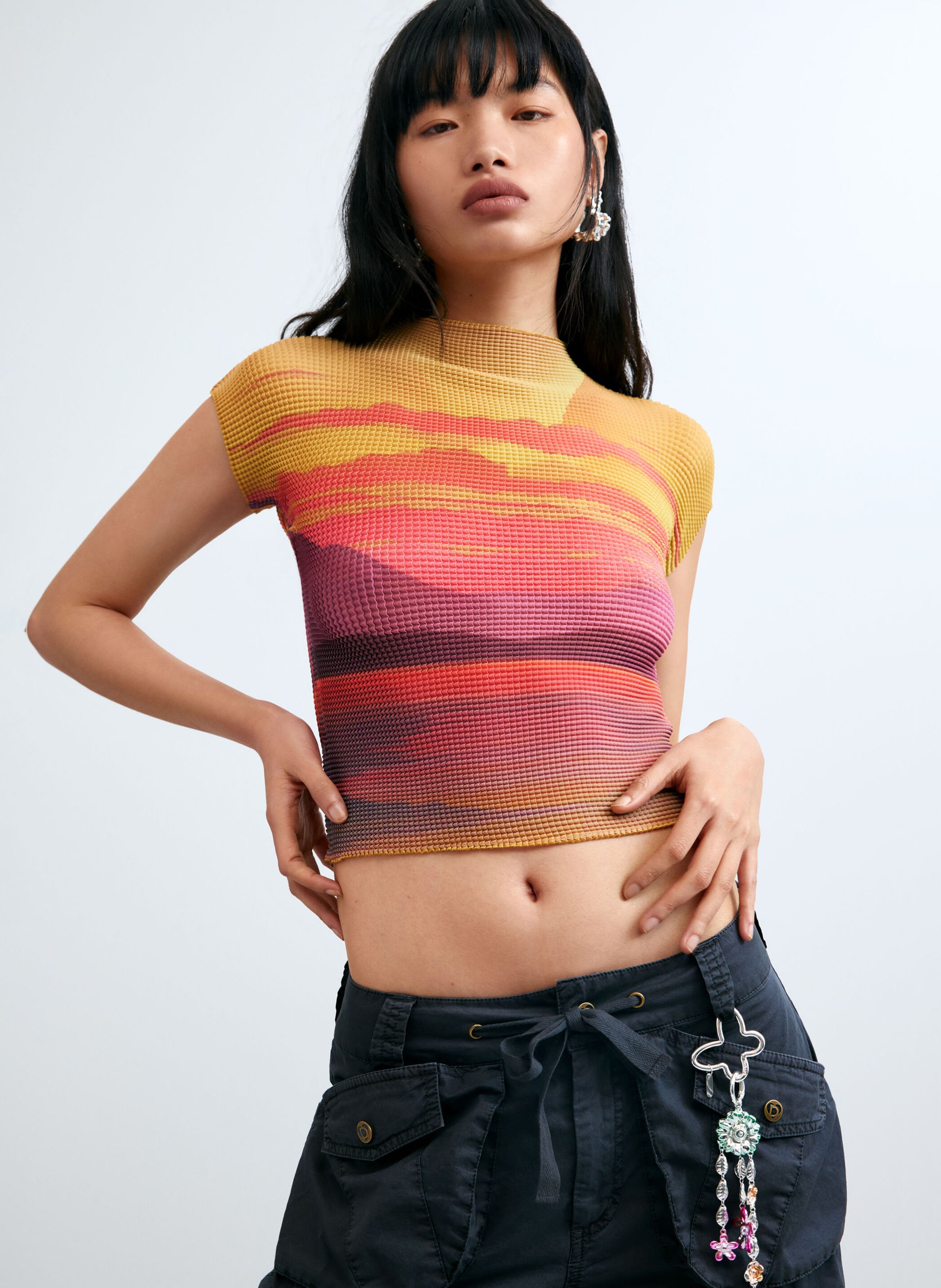 Tee-shirt imprimé DESIGUAL Multicolore