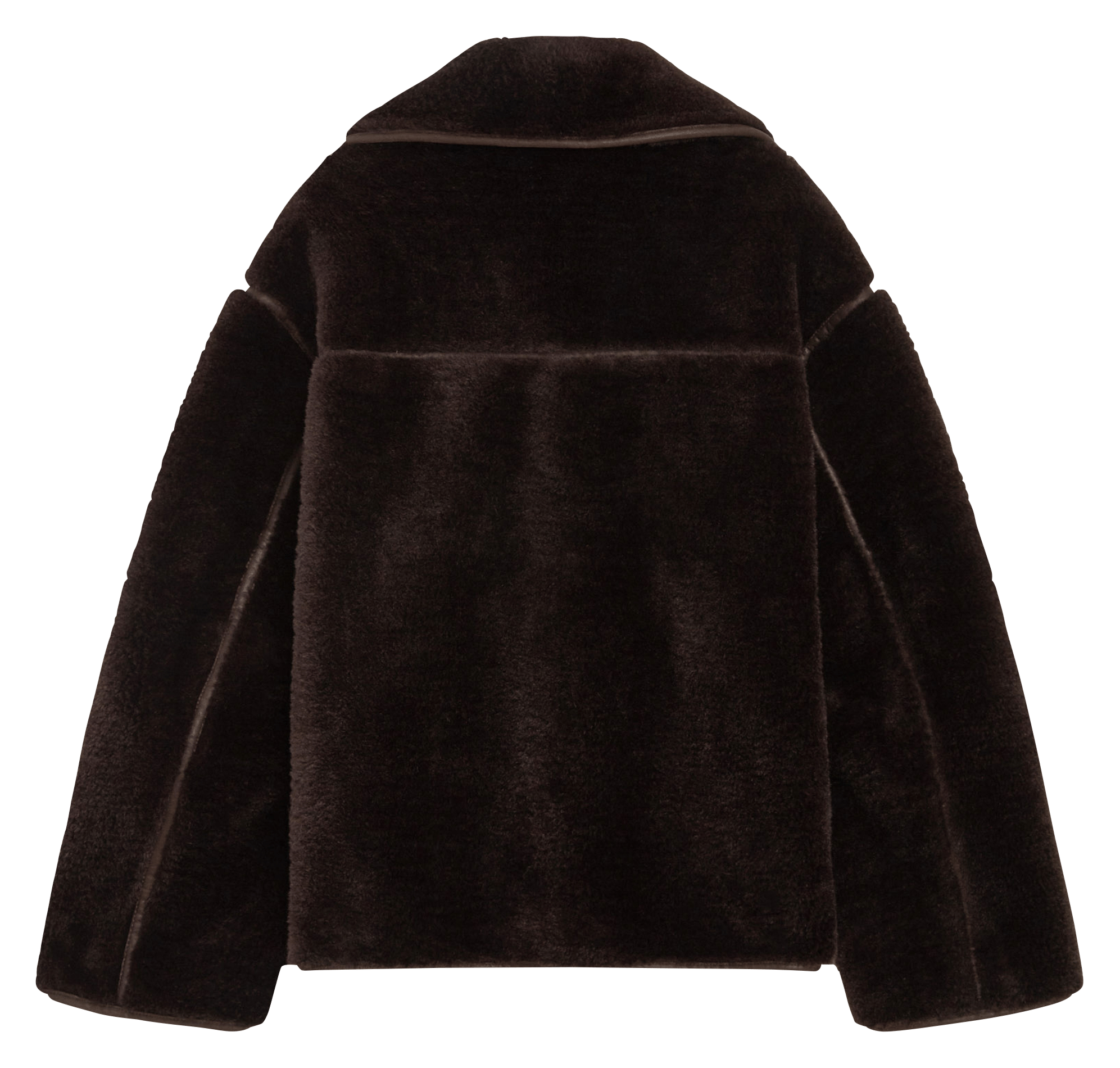 Manteau ample en fourrure synthétqiue GRACE ET MILA Marron