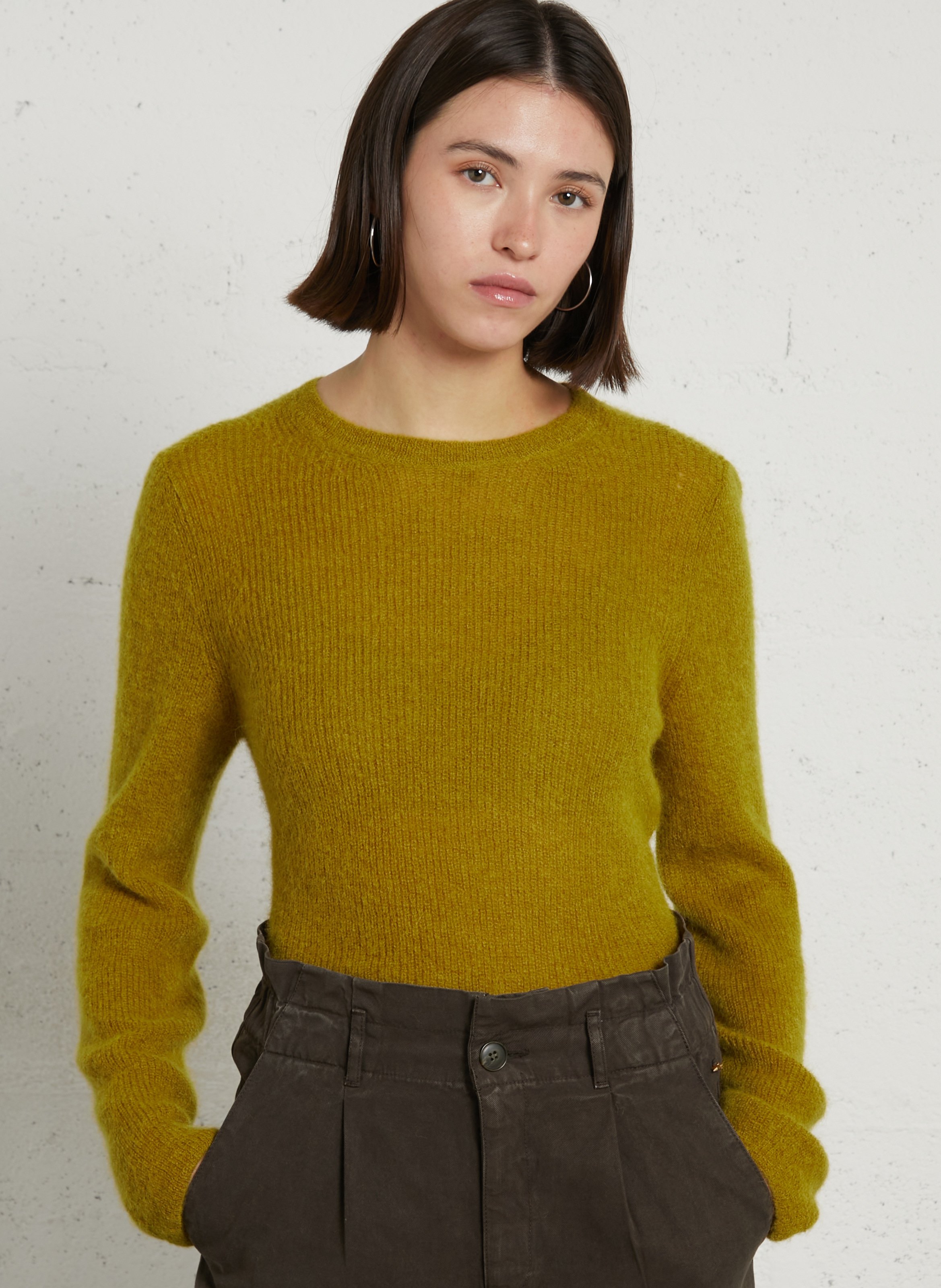 Oversize round-neck knit sweater DES PETITS HAUTS