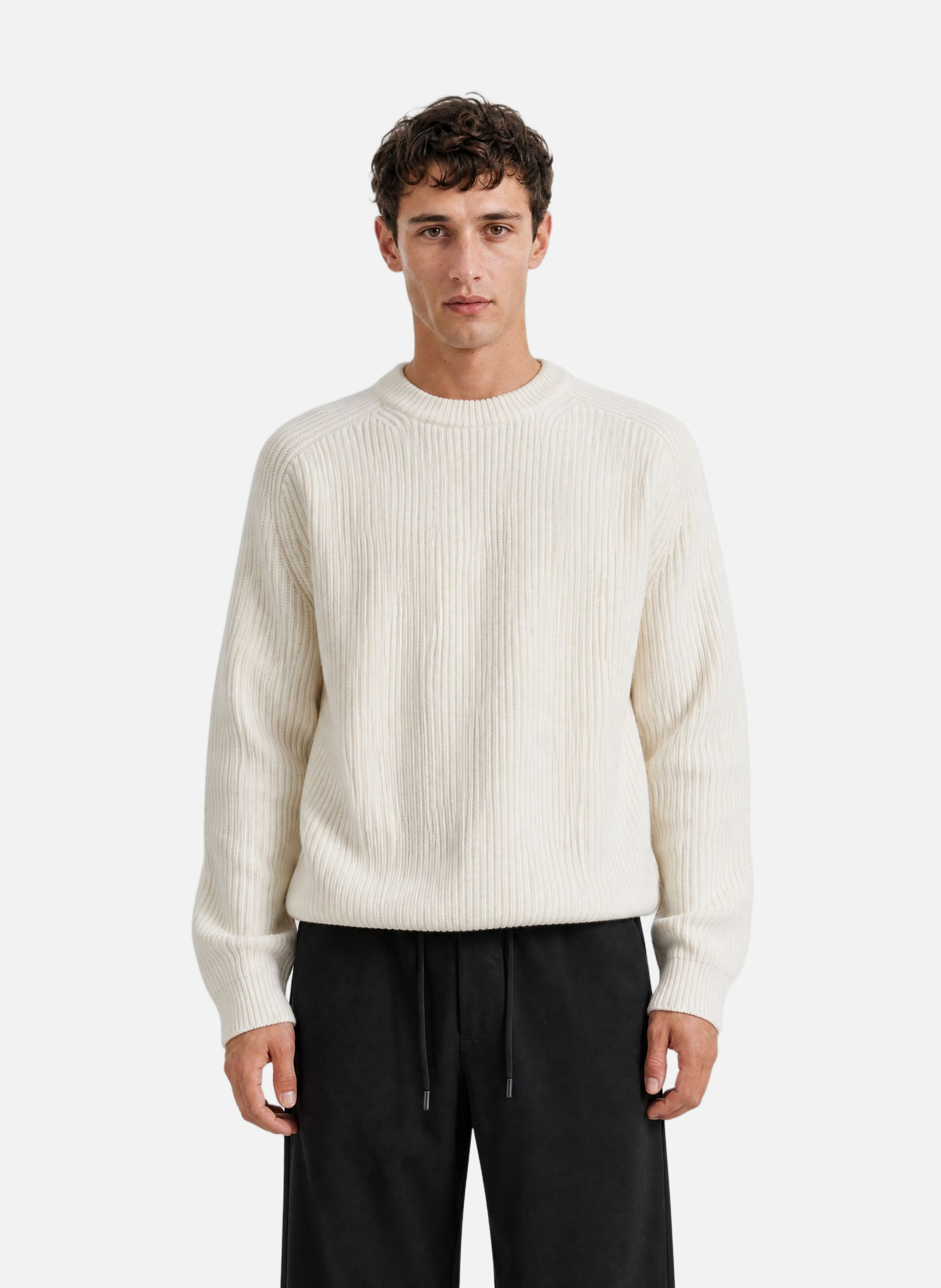 Round-neck wool sweater THE KOOPLES Beige