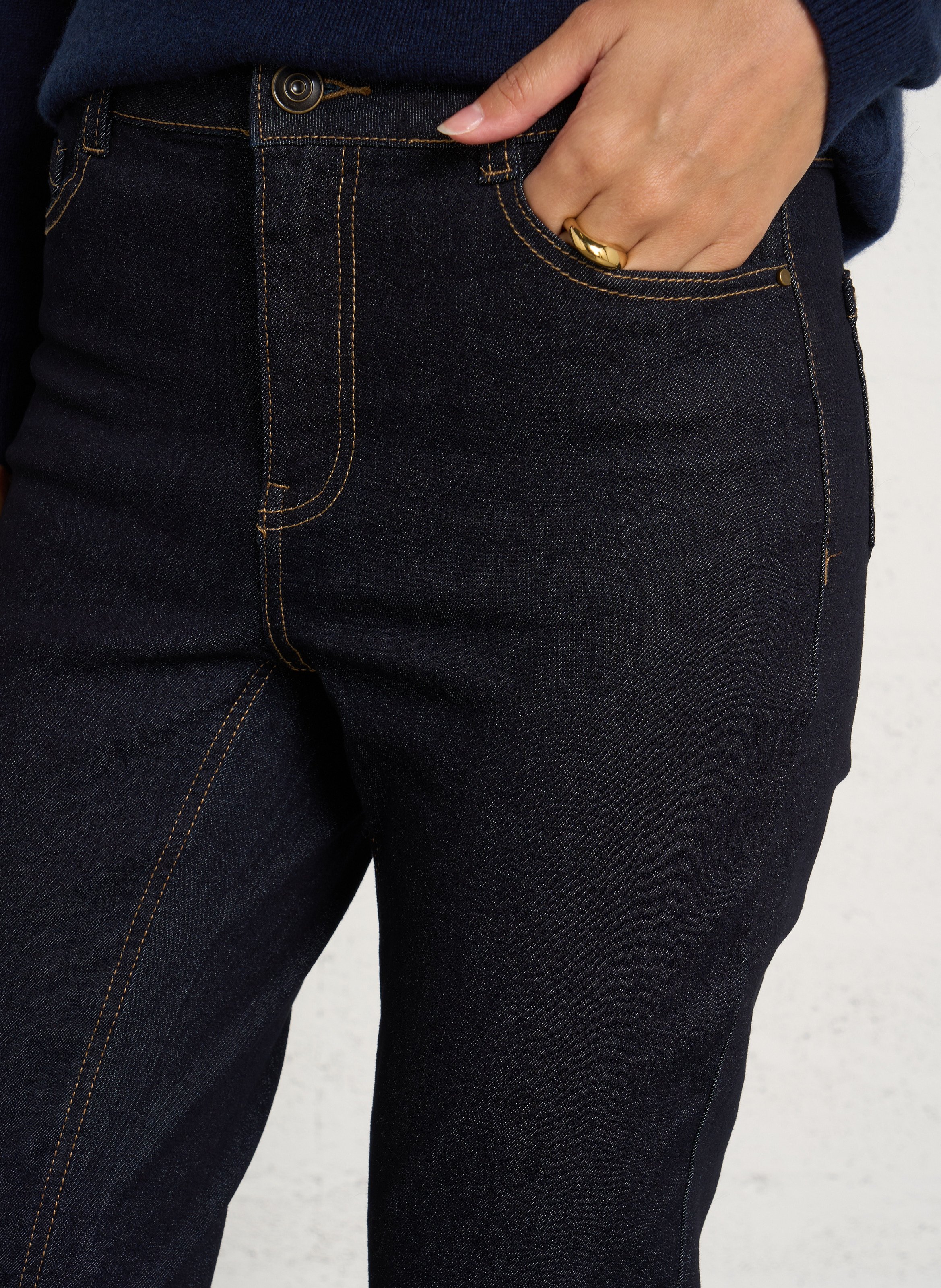Slim stretch jeans, length 34 MAISON 123 Blue