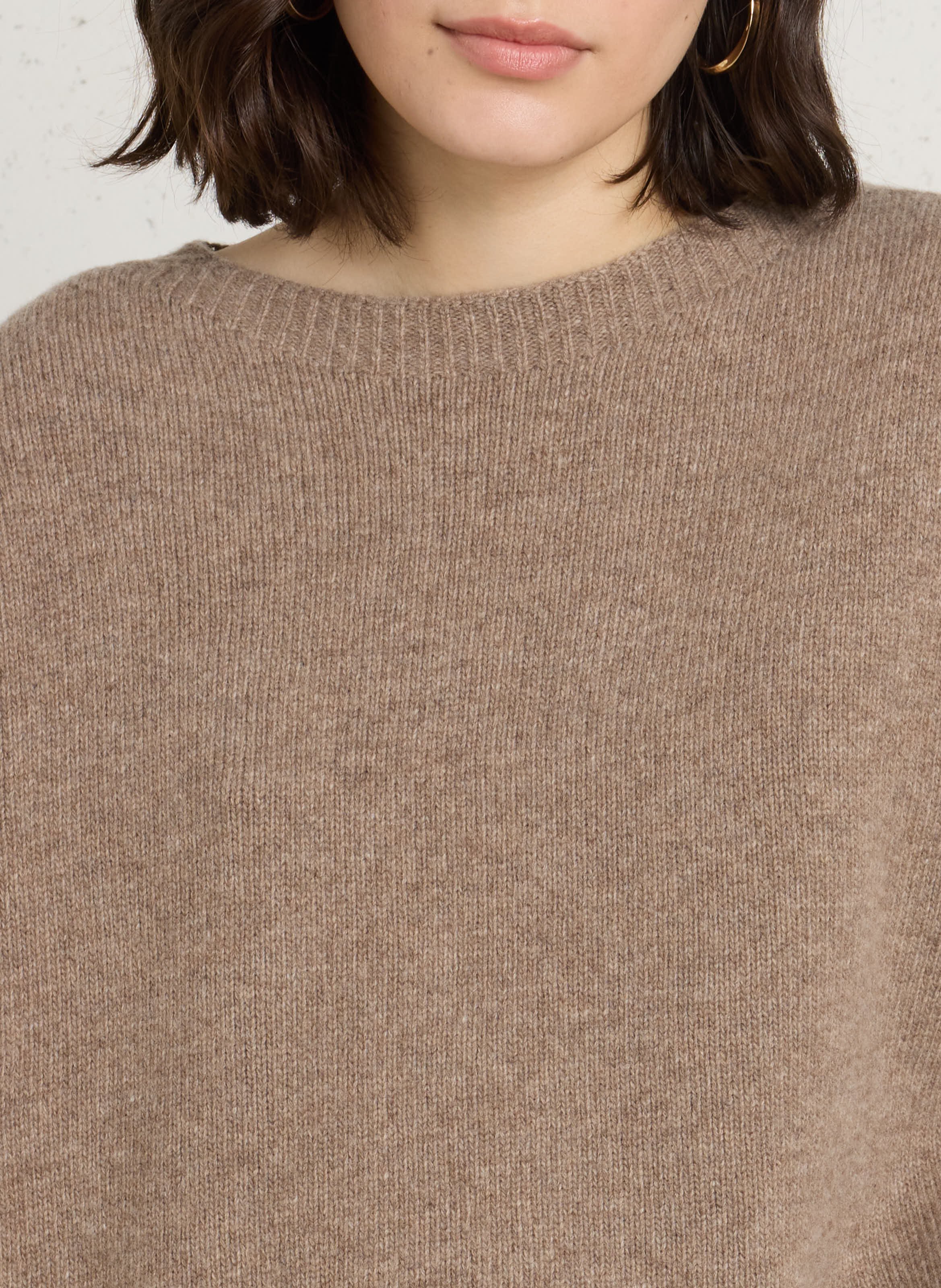 Weiter Wollpullover HOD PARIS Beige