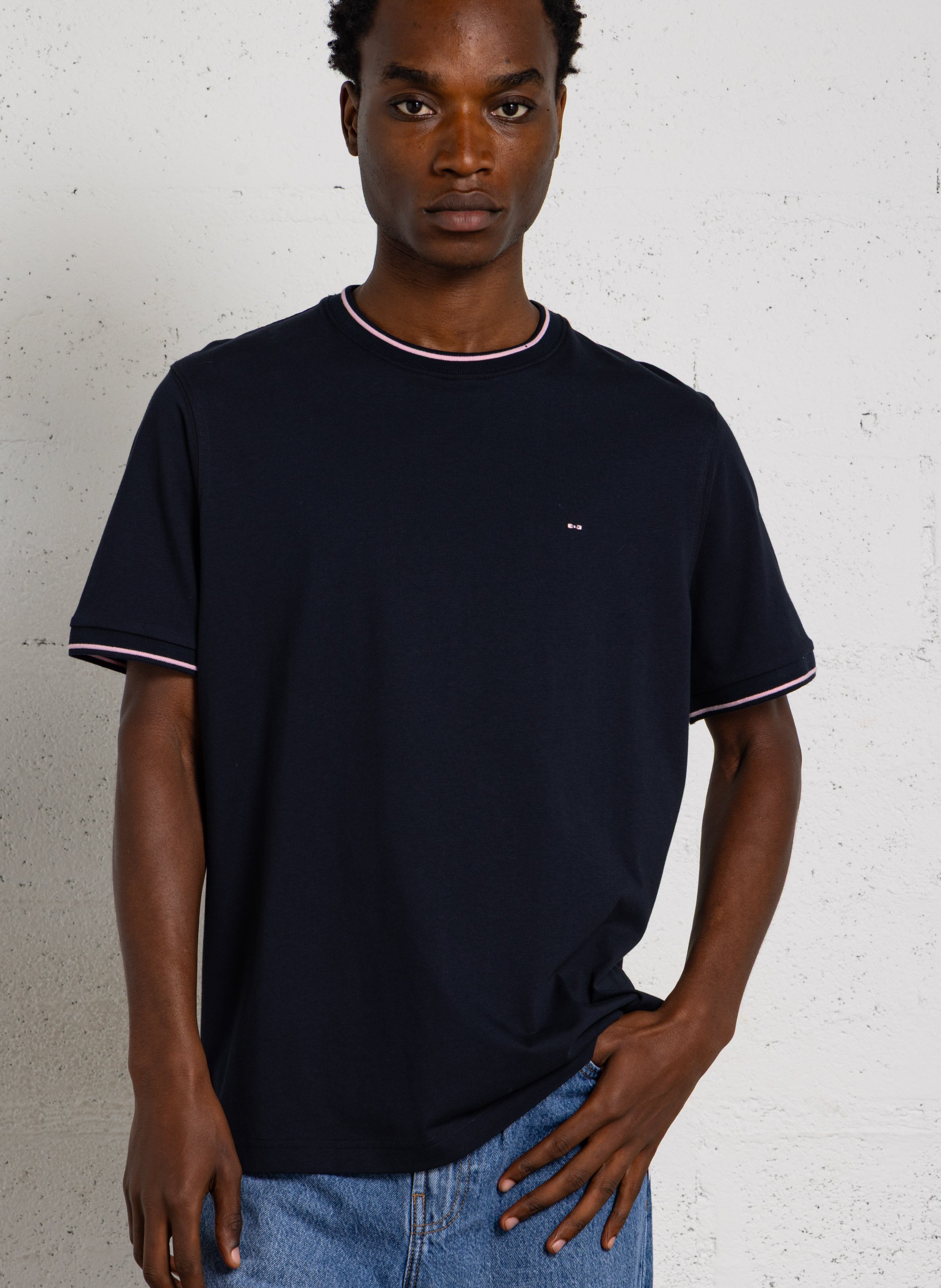 Tee-shirt droit en coton EDEN PARK Bleu
