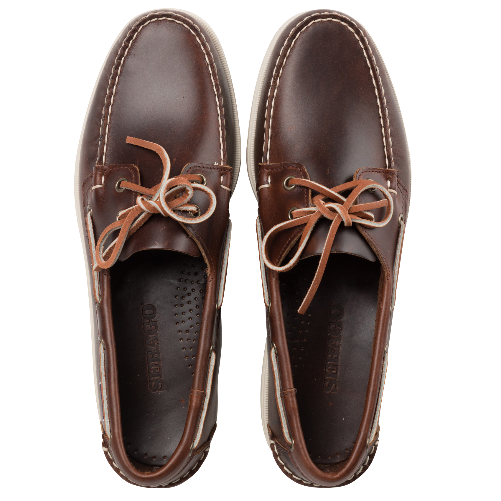 Leather deck shoes SEBAGO Brown