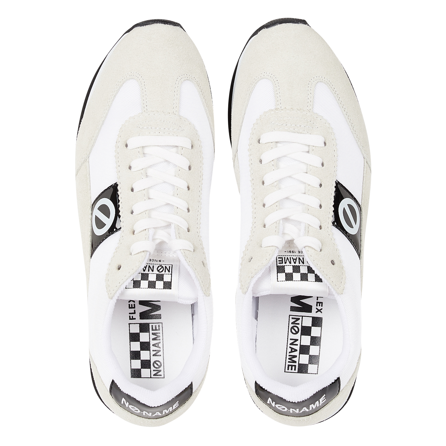 Zapatillas bajas de mezcla de piel NO NAME Blanco